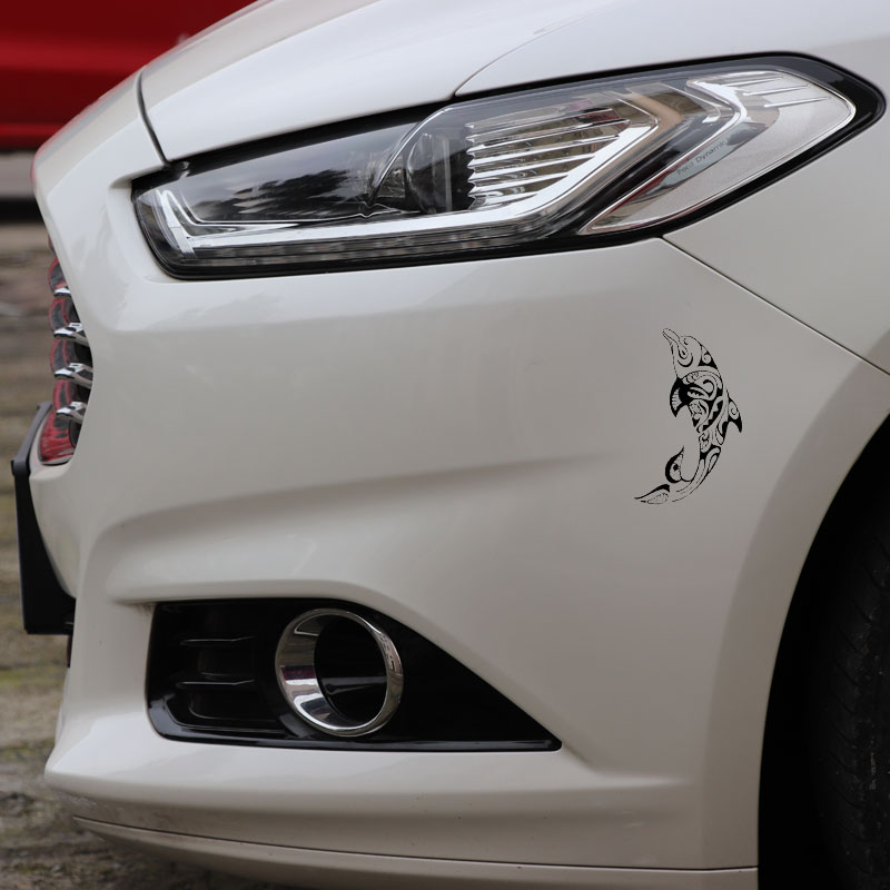 Auto Aufkleber Aufkleber Tribal Delphin Wildlife Muster Produkte Sonnencreme und Wasserdicht Caravan Zubehör Nette, Dekoration PVC – Detail 6