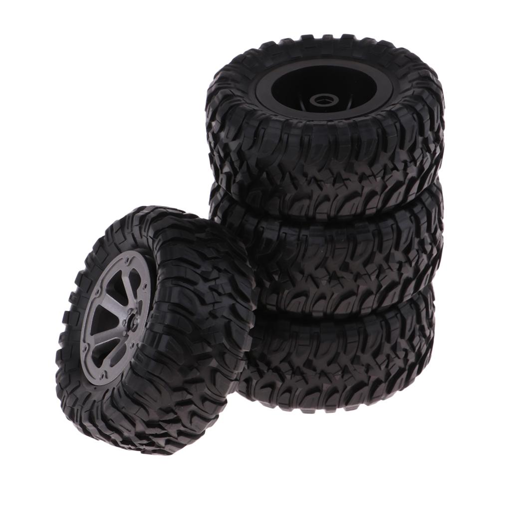 4Pcs Rubber Wheel Tire Tyres for WPL  Truck RC Car Upgrade Parts