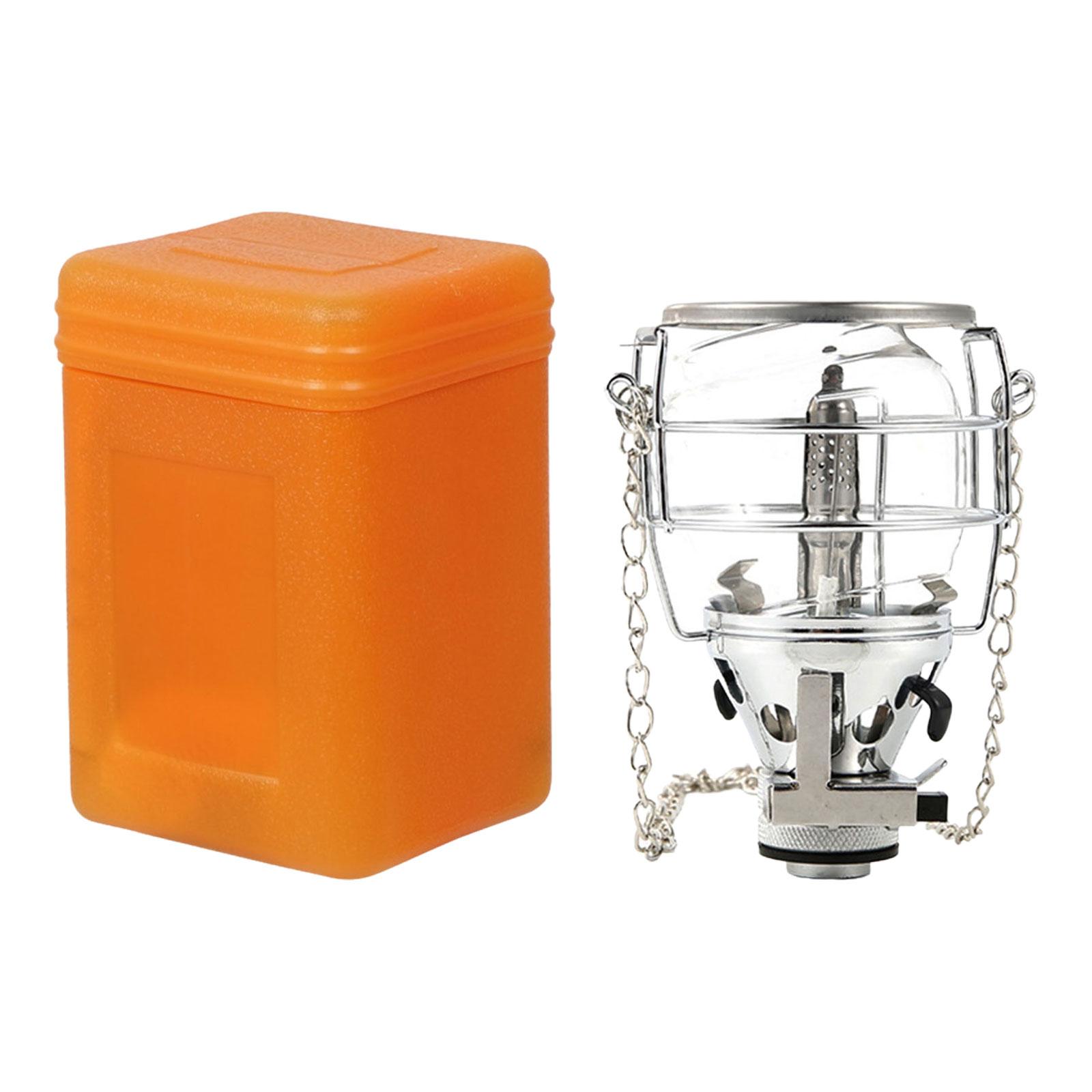 Compact Gas Lantern Fuel Lamp with Storage Case Hanging Torch Camping Light Tent Lantern for Picnic Backpacking Travel Hiking