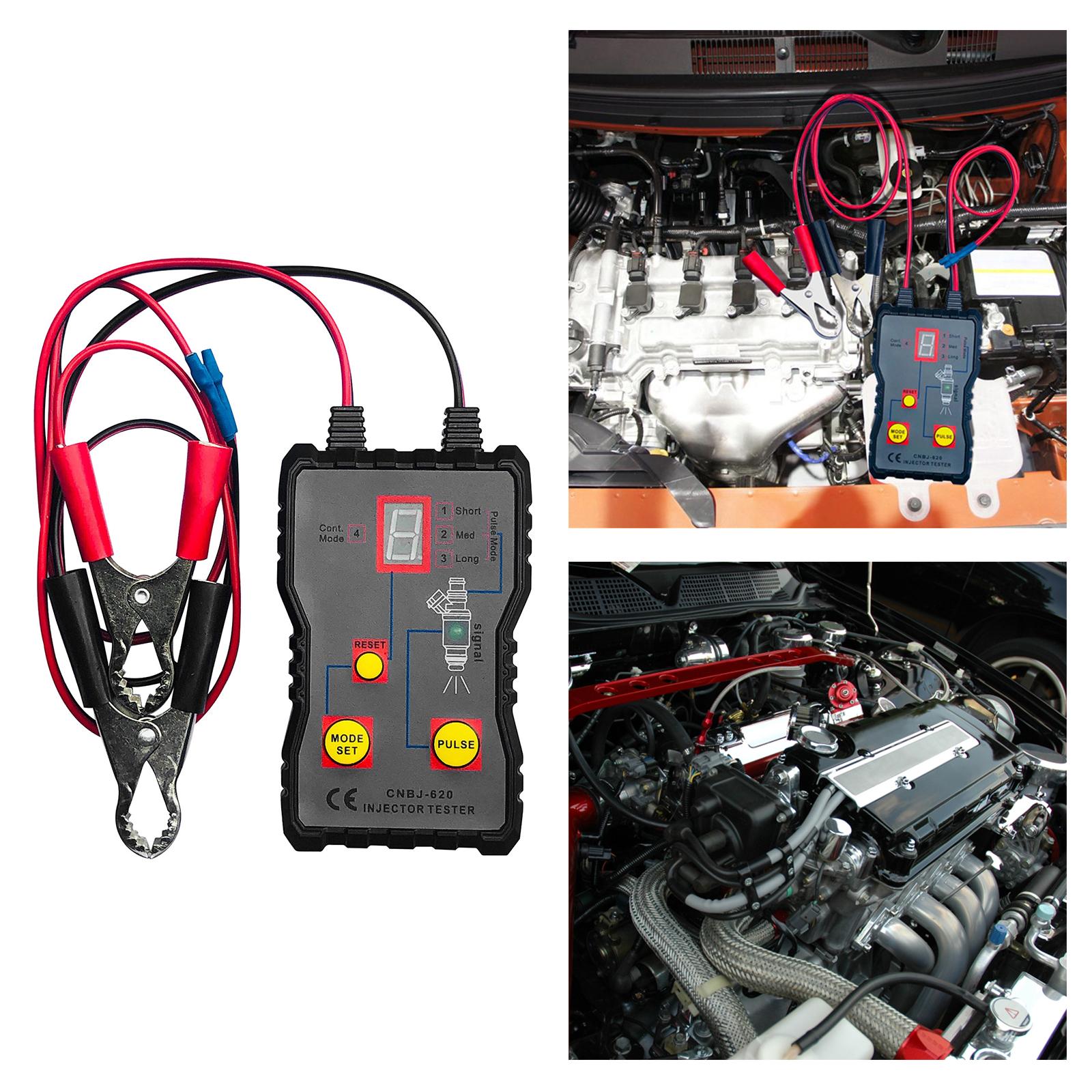 Car Fuel Injector Tester Handheld W12 DIY Kit Fit for Repairing Vehicle Car