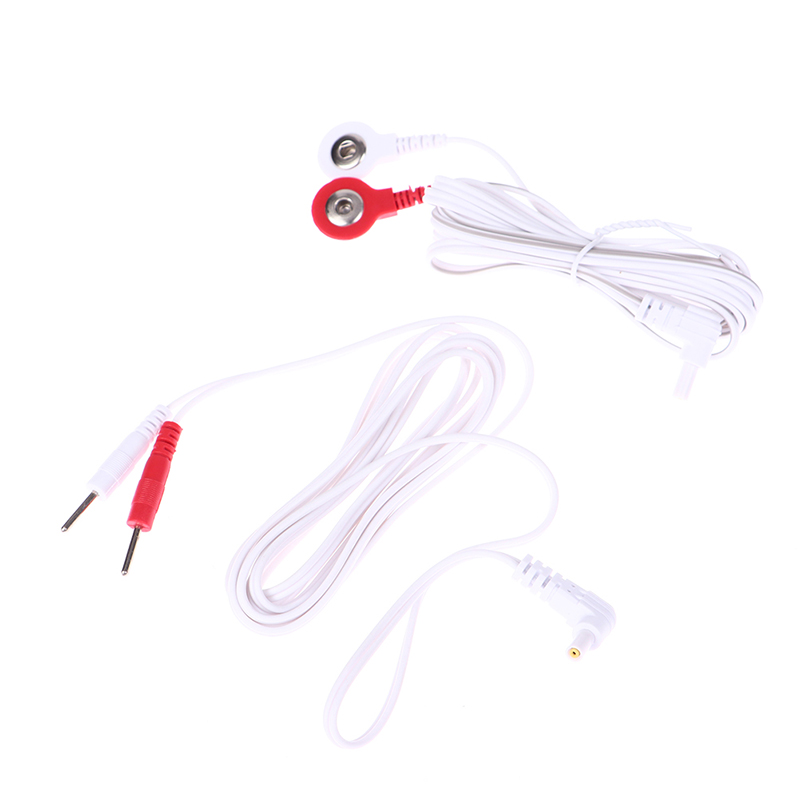 Best of 1 / 2PC Massage Relaxation 2 / 4Buttons Electrotherapy Electrode Lead Electric Shock Wires Cable For Tens Massager Connection Cable Reviews & Tips - Image 6