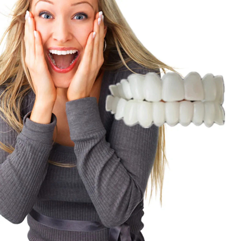 silicone gel snap no sorriso perfeito higiene dental superior inferior falso dentes capa folheados dentaduras chaves branqueamento produtos molde