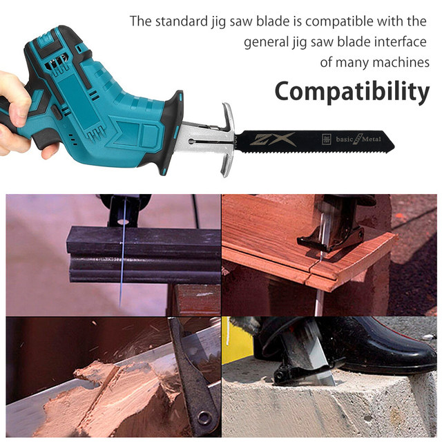 Lame Per Seghetto Alternativo 20 Pezzi HSS/HCS - Set Per Taglio Legno E Metallo Con Attacco A T