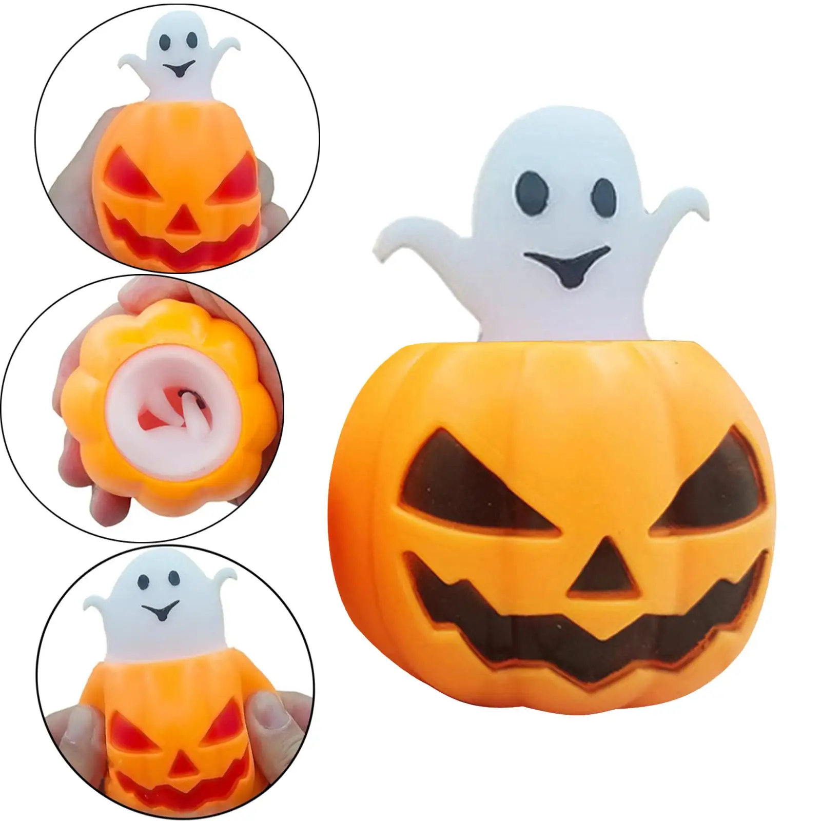 Funny Squeeze Pumpkin Sensory Toys Simulation Soft for Kids Boys and Girls Adults Xmas Gifts