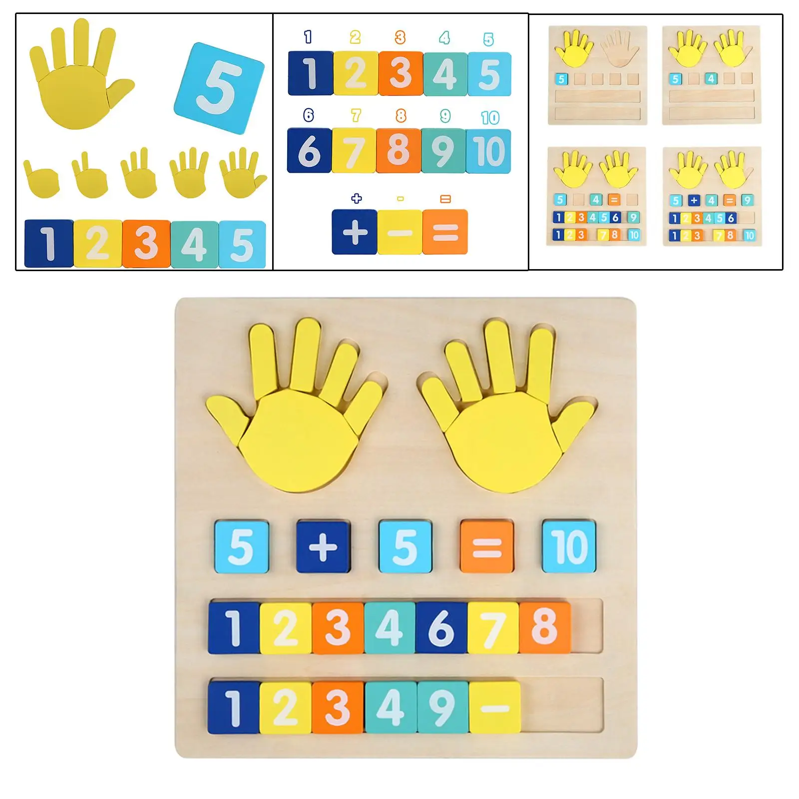 Montessori Math Toy Educational Fine Motor Skill Mathematics Busy Board for Home Travel Toy Cognitive Development Gift Activity