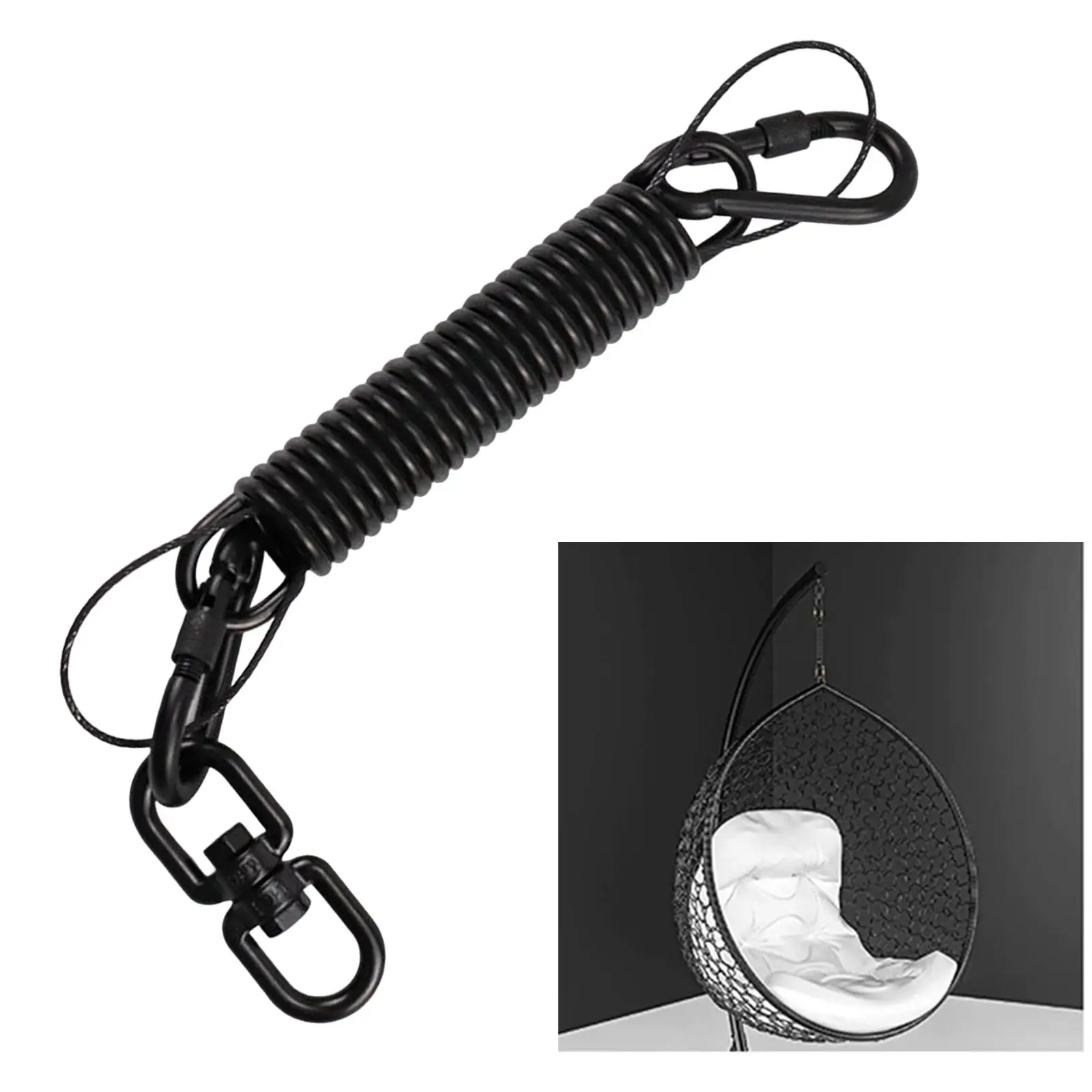 Heavy Duty Swing Spring, Durable Shock Absorbing with , Hammock Spring for Hanging Chair Garden Heavy Bag, Outdoor