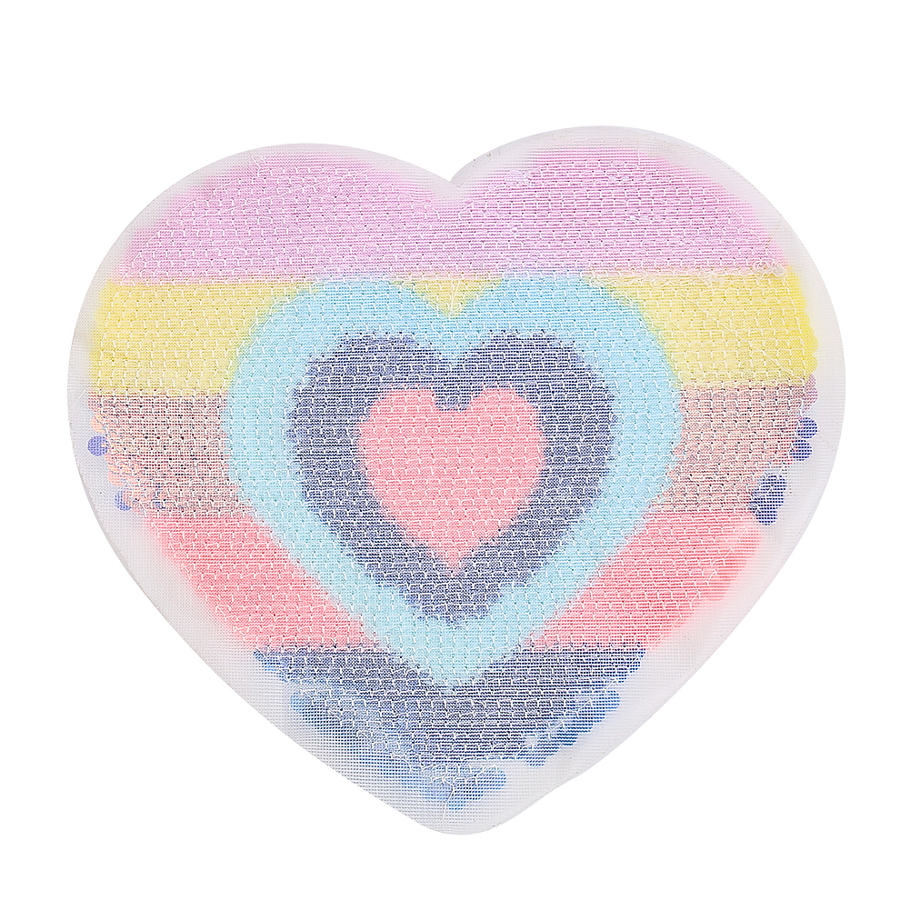 1PC Große Regenbogen Herz Nagel Glitter Patch kinder Mantel Zeigen Dekorative Zubehör DIY Bekleidung Nähen Sammelalbum Liefert – Detail 5