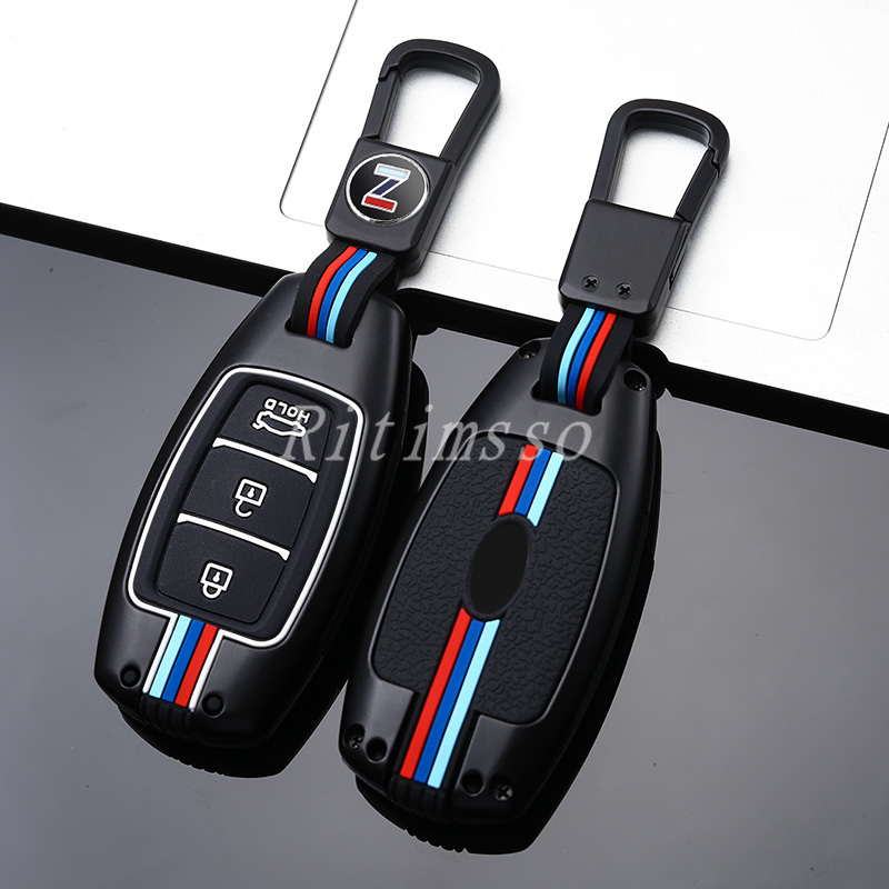 Portachiavi in lega per auto per Hyundai Palisade Grandeur Azera Elantra GT Kona 2018 2019 accessori per la copertura della protezione del telecomando intelligente - S812978722e66485a9cf33d63e1ad8a11i