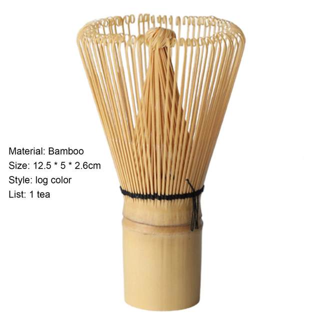 Green Tea Bamboo Whisk Matcha Tea Professional Tea Ceremony Bamboo Brush  Tool