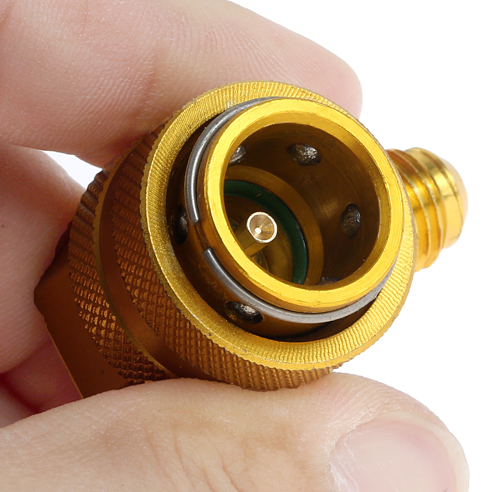 Car HVAC R134a Refrigerant Quick Couplers Adapter 90 Degree 1/4" SAE Low Side A/C Air Condition Manifold Gauge Adapter Connector