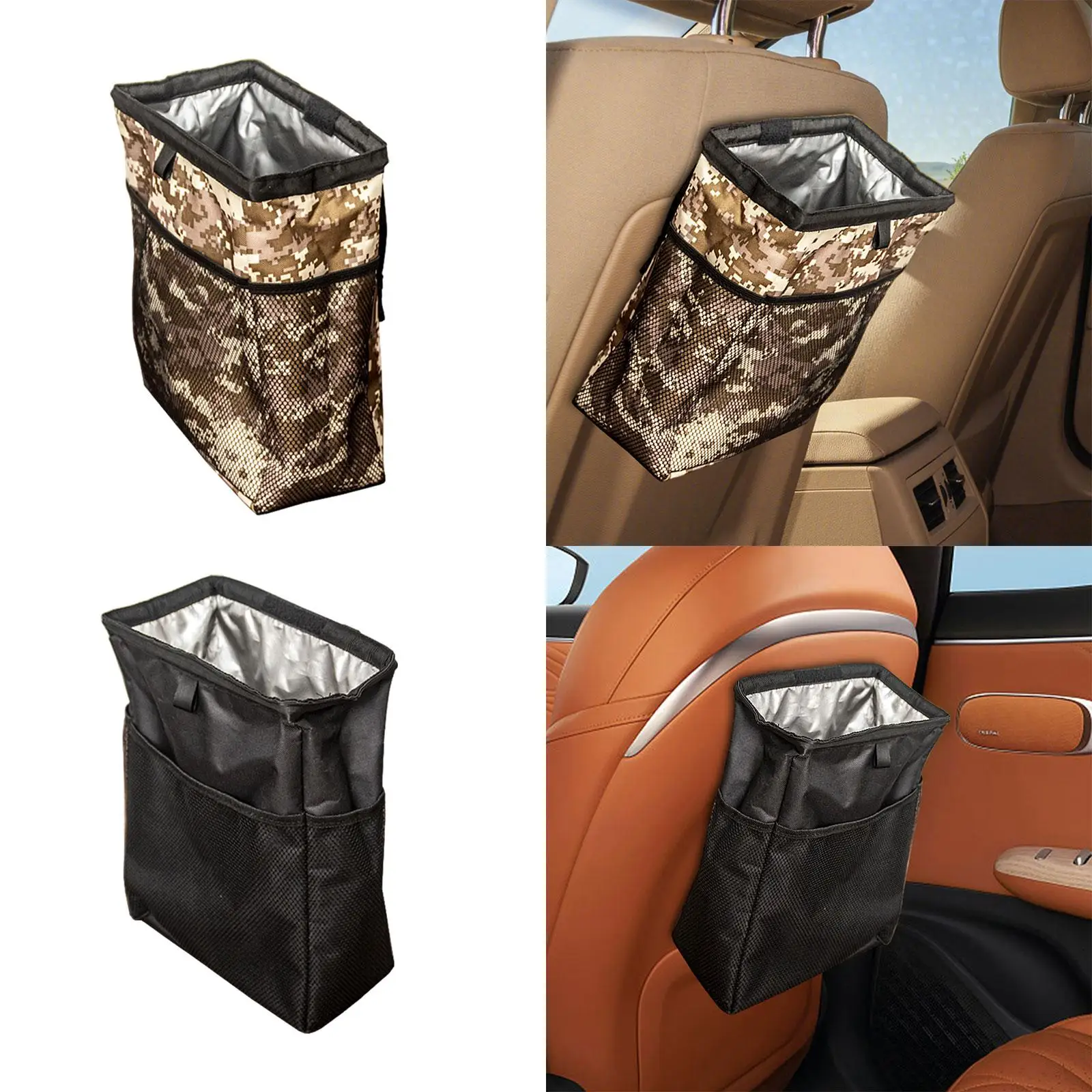 Folding Car Garbage Bin Car Travel Accessories Car Hanging Trash Bag