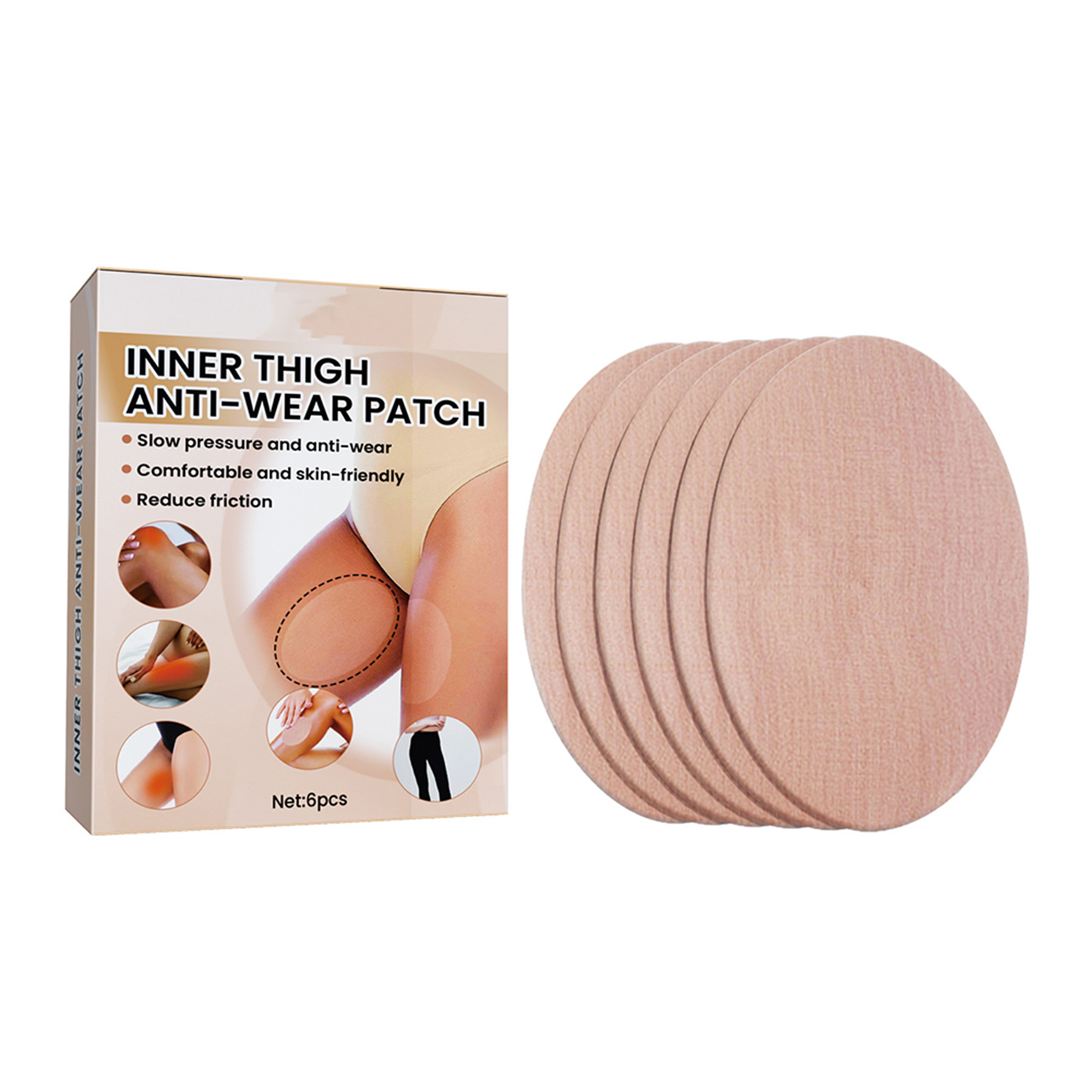 Best of Anti-wear Stickers Invisible No Trace Thigh Tapes Disposable Anti Chafe Thigh Patch Portable Body Anti-Friction Pads For Women Reviews & Tips