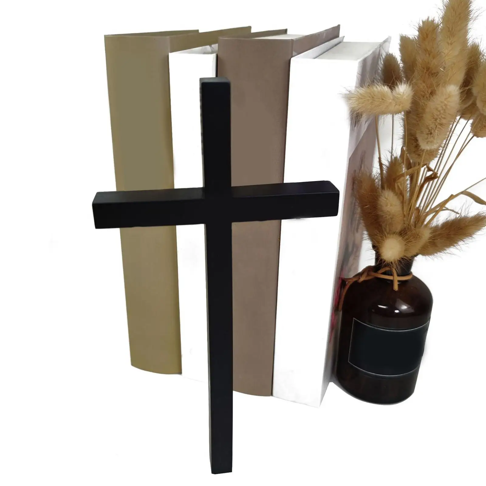 Church Cross Jesus Worship Collectible Christianity Religious Wall Hanging Crucifix Sculpture Decoration Easter Home Living Room