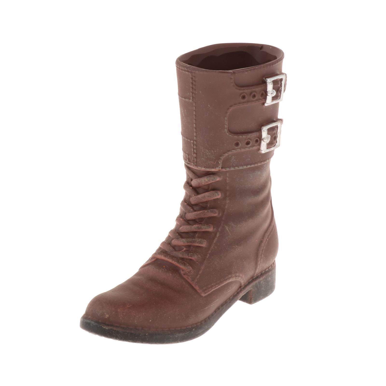Handmade Brown 1/6 Scale Male Soldier Hiking Boots for HT Toy 12