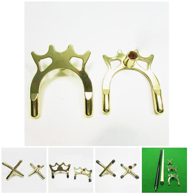 2 teile/satz Messing Brücke Kopf Pool Queue Rahmen Pole Zubehör Für Snooker Billards 9 Ball – Detail 4