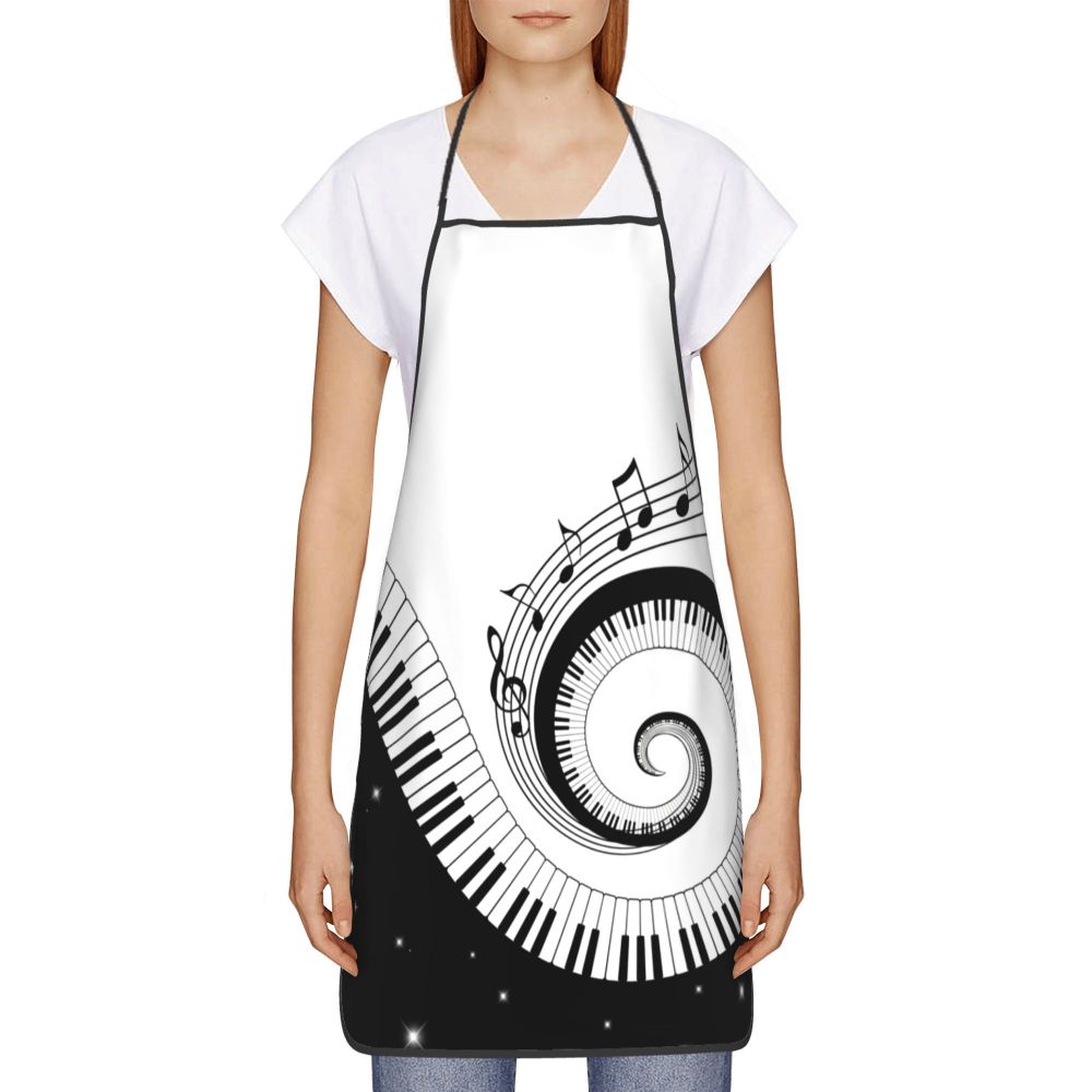 Piano Keys Spiral Apron - Artistic Pod