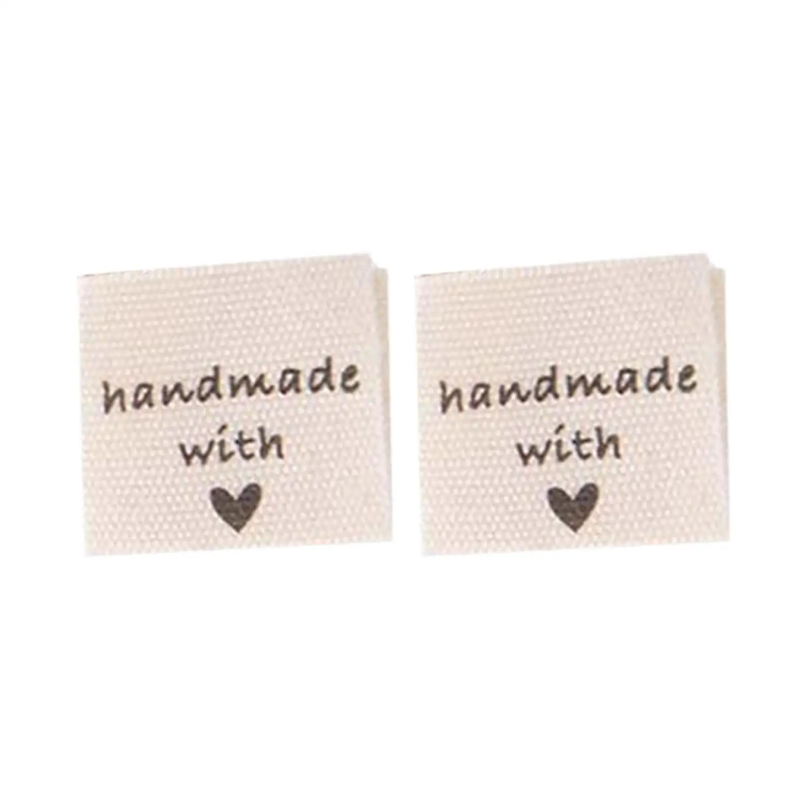 100 Clothing Labels Handmade Labels Washable Cloth Garment Decoration Sewing Labels for Sweaters Hats craft Purses Garment