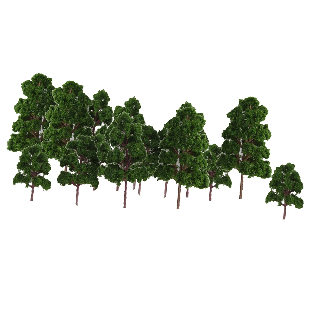 20pcs  Trees Cedar 6-12cm,  Scale  Tree for Diorama Scene, Projects, Wargame Scenery Building