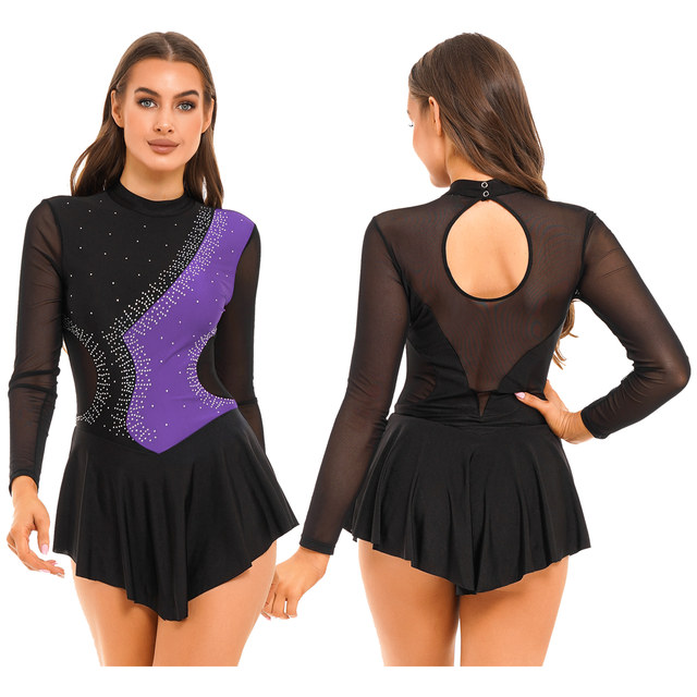Robe De Patinage Artistique Robe Patinage Artistique Strass Dos