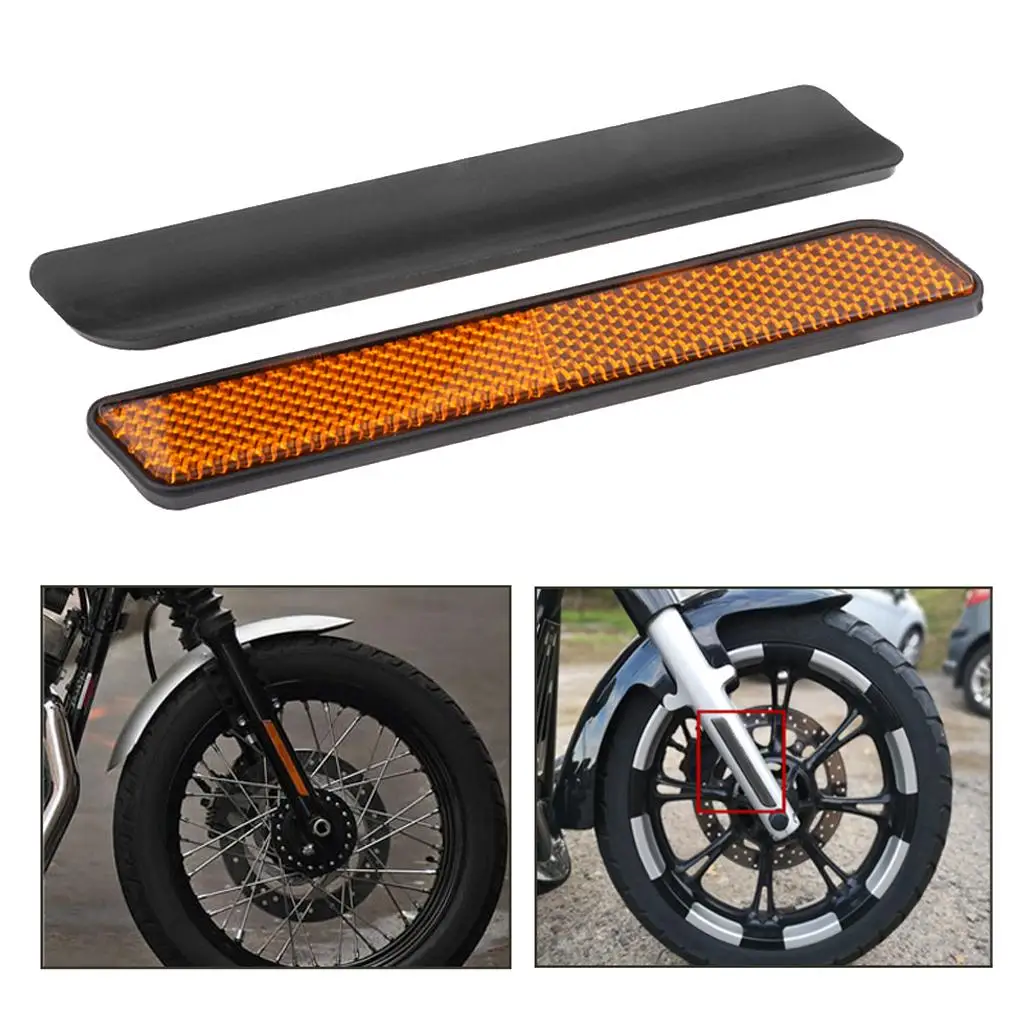 1 Pair Front Fork Leg Reflector Reflective Stripe fit for     Sof Tail  883 1200 Touring Electra Glide