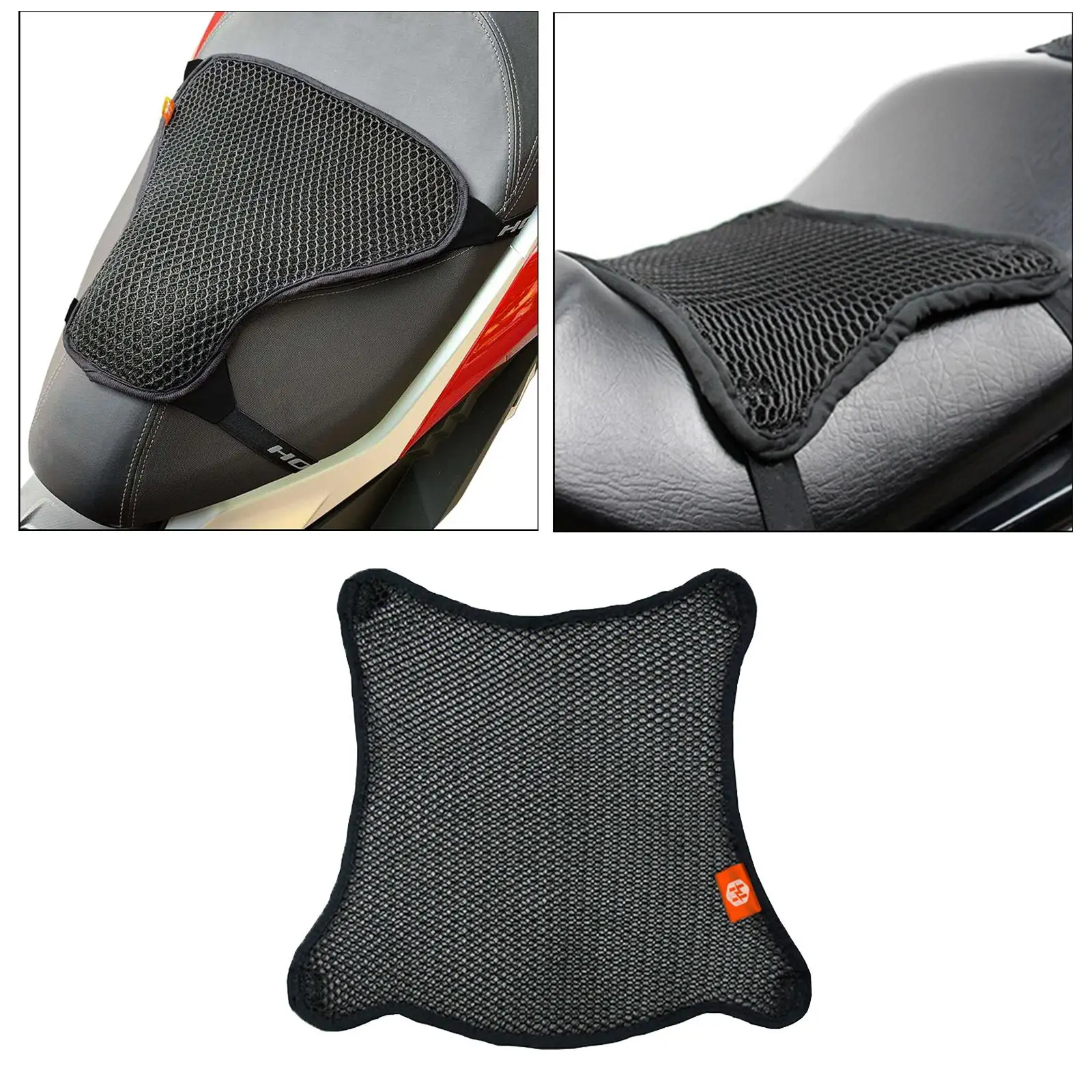 Summer Cool Sunproof Motorcycle Seat Cushion Pad Breathable Cover Cruiser