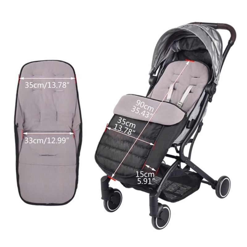 Baby Kinderwagen Fußsack Winter Warme Warenkorb Sitzkissen Universal Kinderwagen Schlafsack Wasserdicht Outdoor Essential A2UB – Detail 6