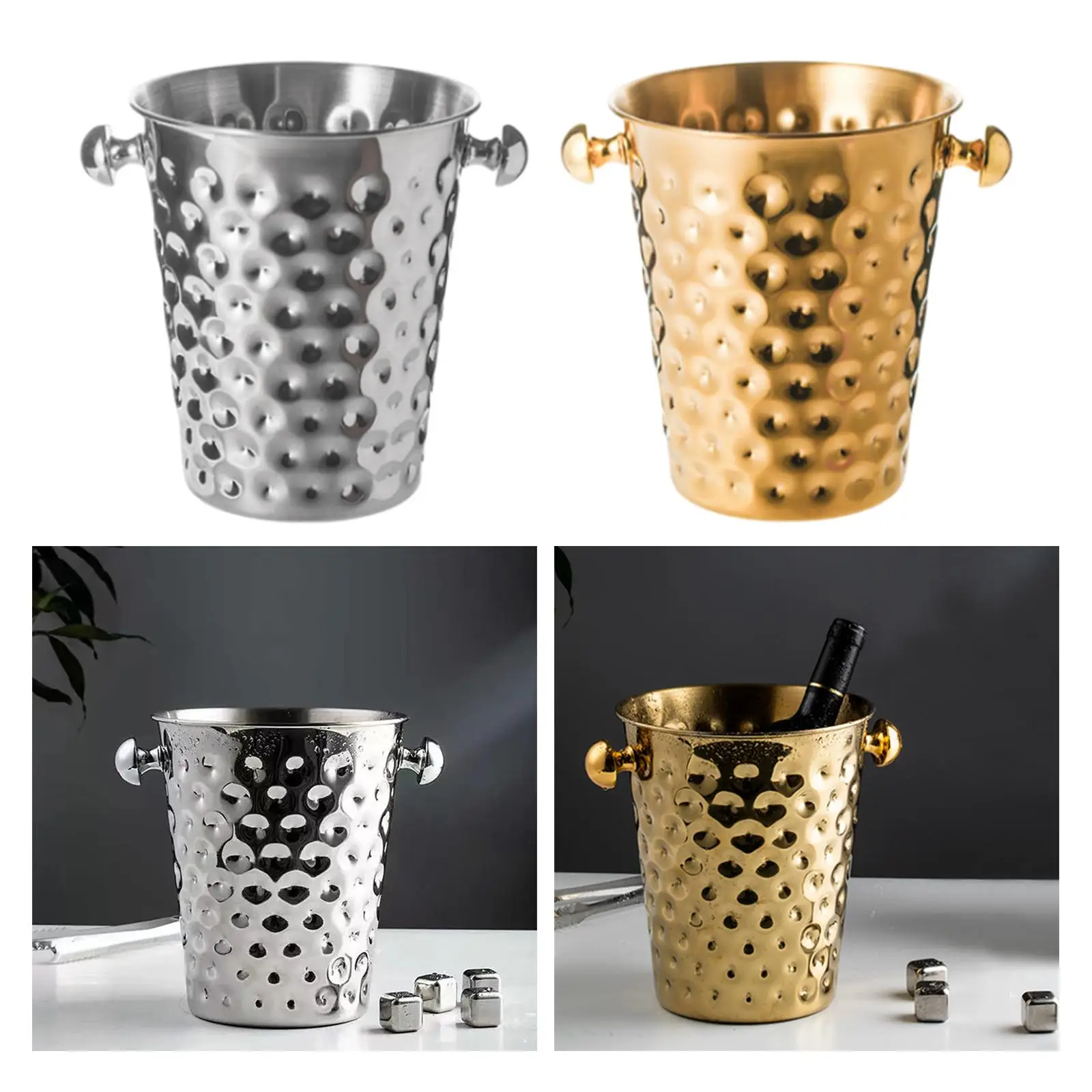 Cooler Bucket Drink Tub Creative Beer Chiller Fashionable Ice Wine Barrel for Party Household Barbecue Restaurant
