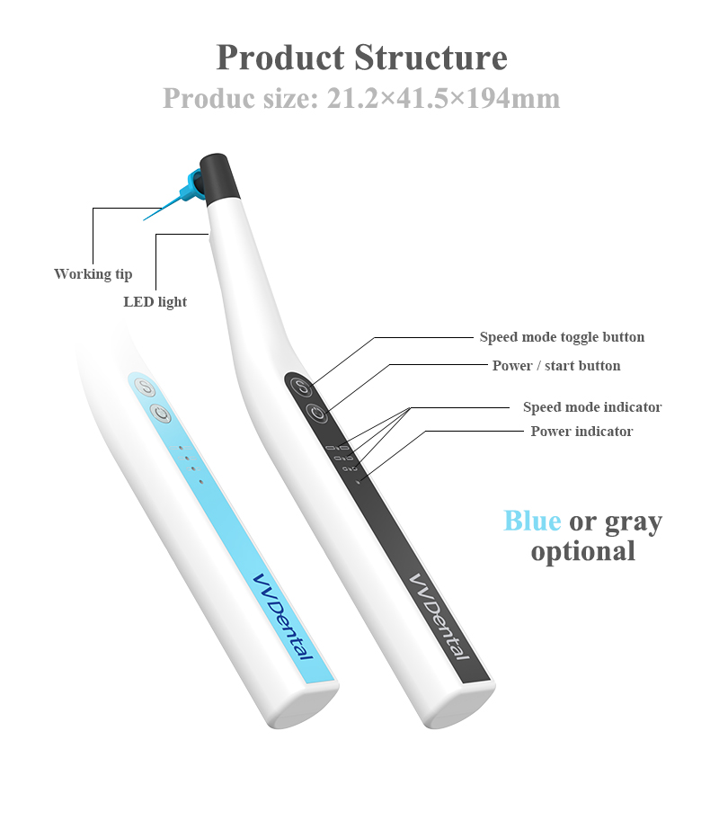 Best of VV Dental Root Canal Sonic Irrigator Activator With LED Light 60 PCS Endo Tips Endodontic Cleaning Kit New Dentistry Instrument Reviews & Tips - Image 3