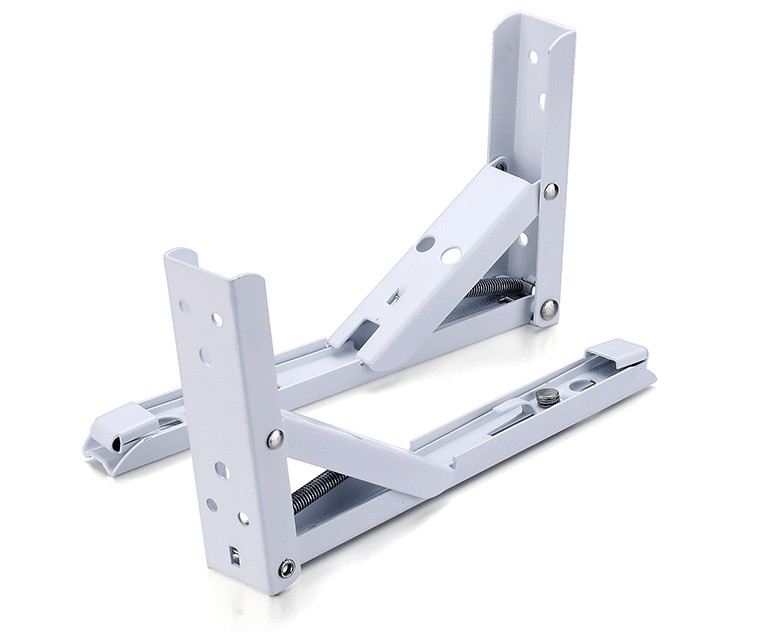 2PCS Triângulo Folding Angle Bracket Suporte Pesado