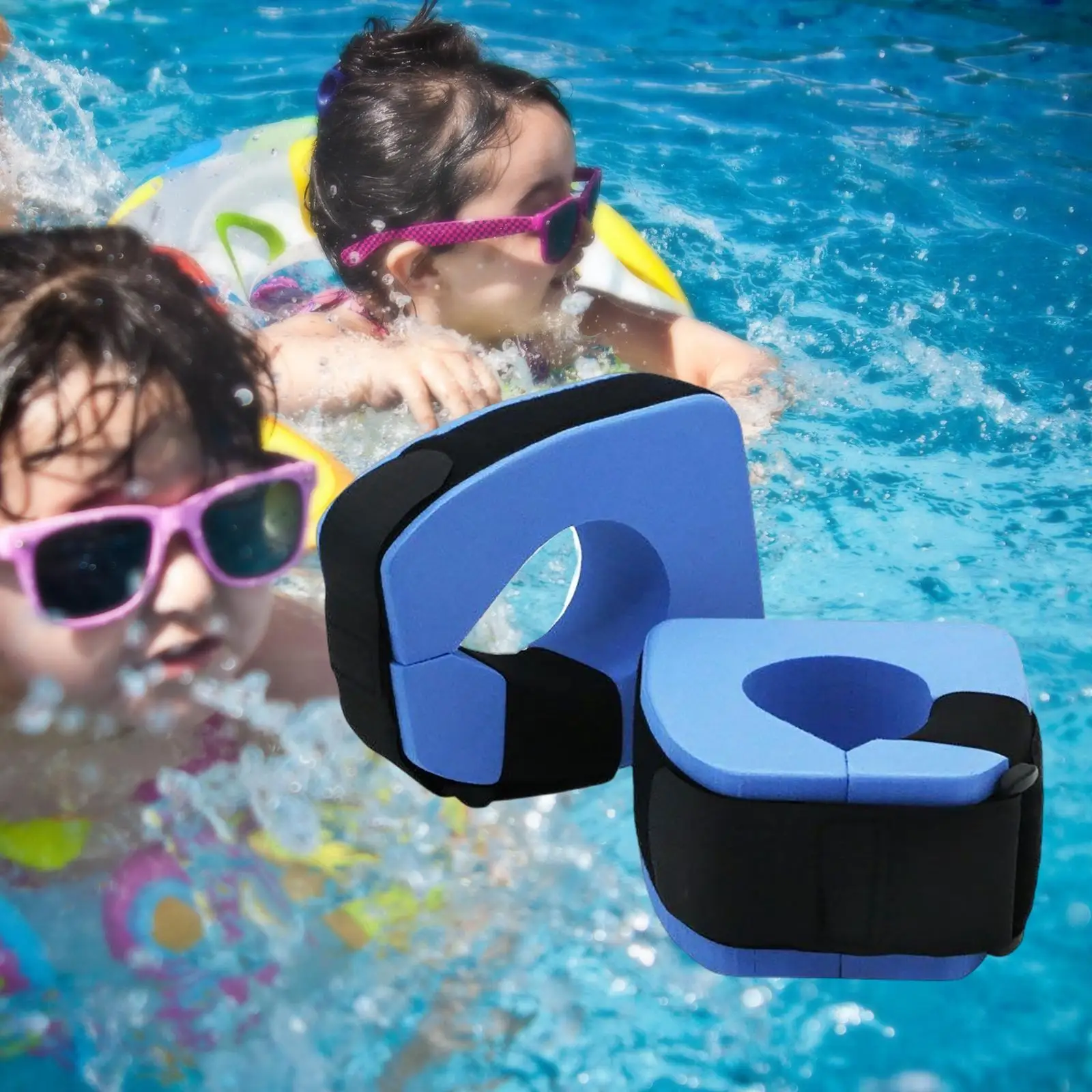 Swim Training Float Leg Arm Bands EVA Foam Swim Armband Ring Swimming Floating Band for Kids Adults Swimming Aid Equipment