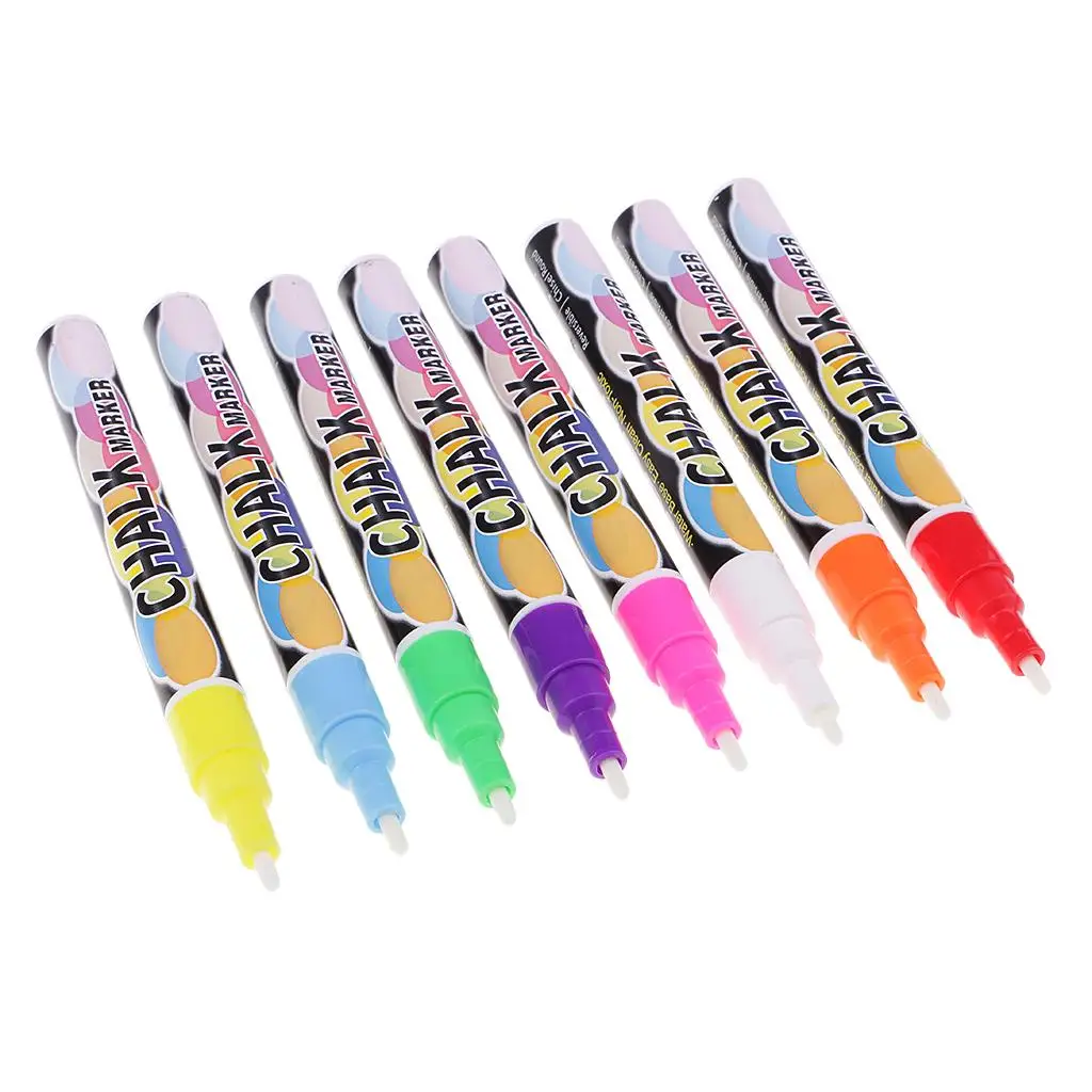  Permanent Marker Fluorescent Marker Pen with Fine And Broad Tip