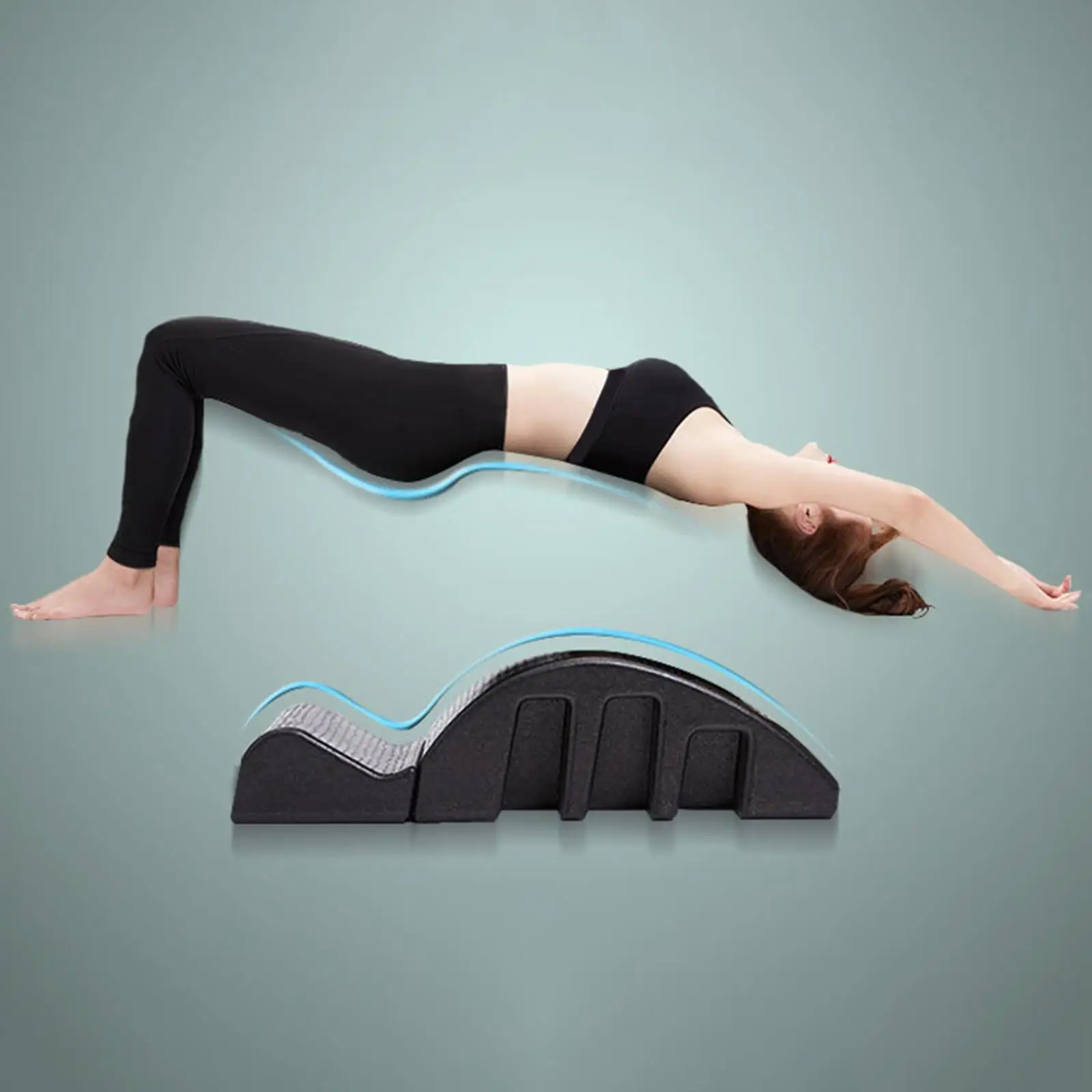 Pilates Fitness Equipment Relaxer Massager Shoulder Support Body Spine Corrector S-Curve Shape Spine Back Orthotics for Yoga Gym
