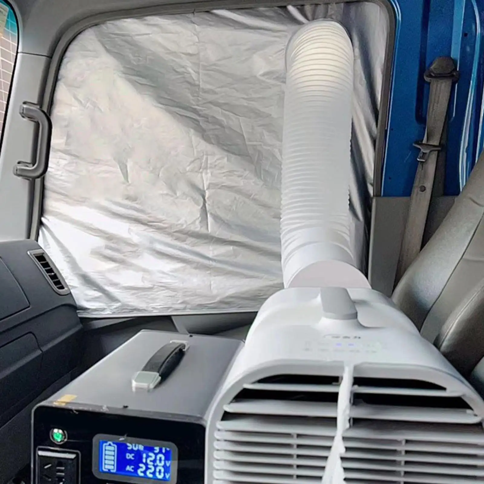 Portable Air Conditioner Hose Car Window Cloth Cover for Trucks Cars