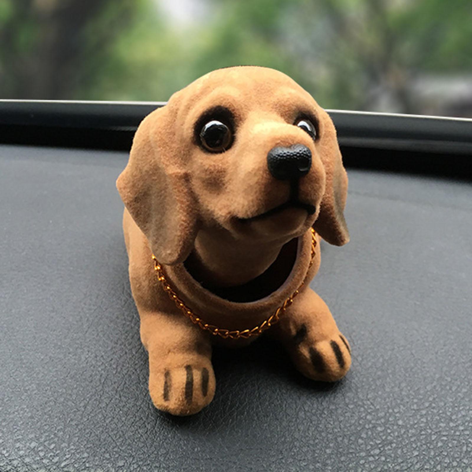 Bobble Head Dog Figure Car Decoration Nodding Heads Dog Ornament Shaking Head Dog Toy