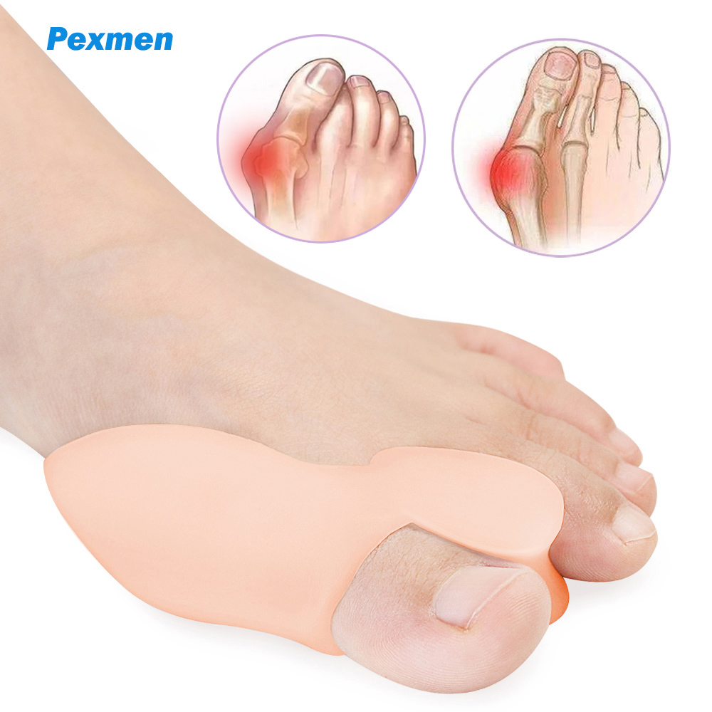 Best of Pexmen 2Pcs Gel Big Toe Bunion Pads Guards Toe Separator Protectors For Crooked Overlapping Toes Corrector Shield Spacer Reviews & Tips