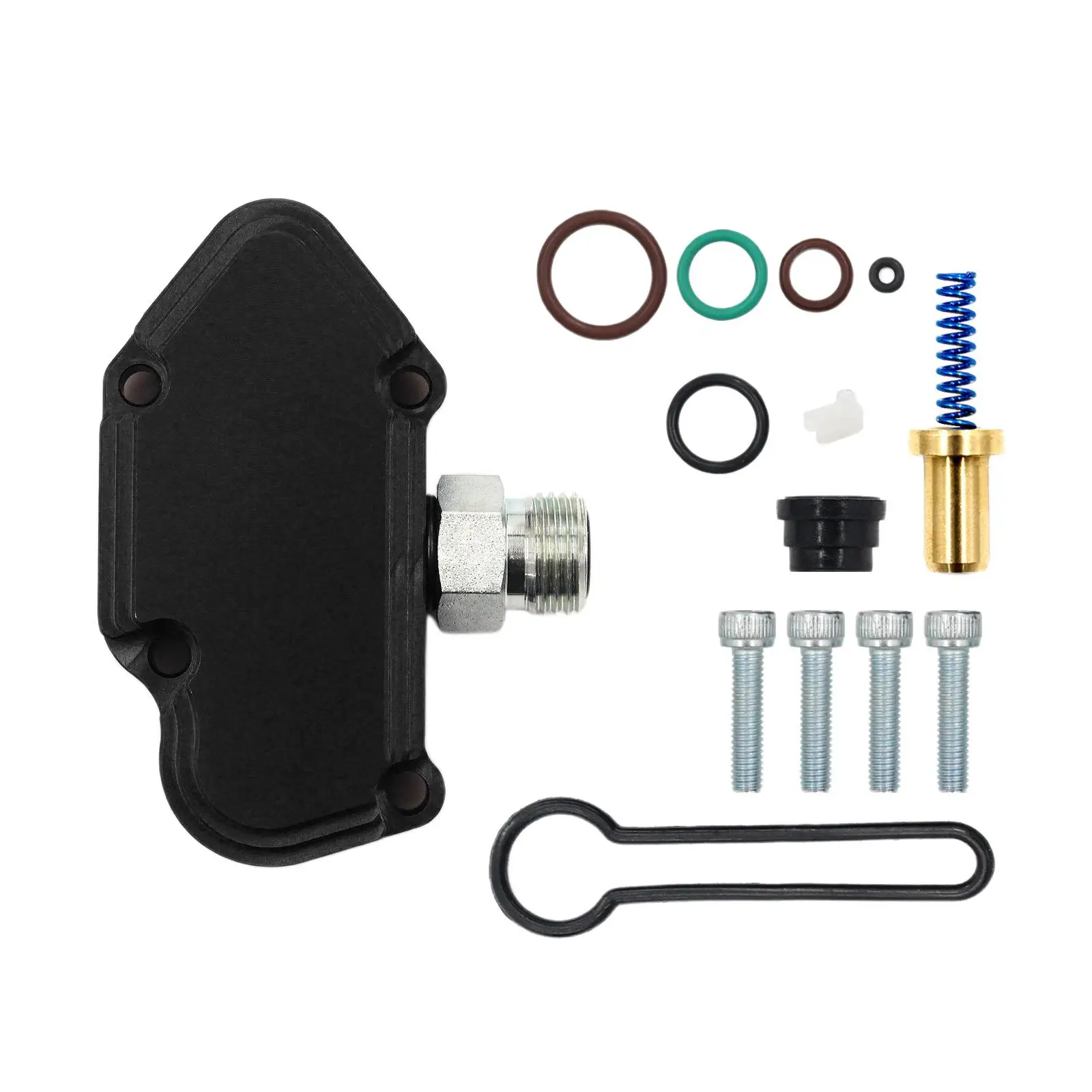 Blue Spring Kits Replace Reliable Convenient Easy Installation Fuel Pressure Regulator Adjustable for 2003-2007 Powerstroke