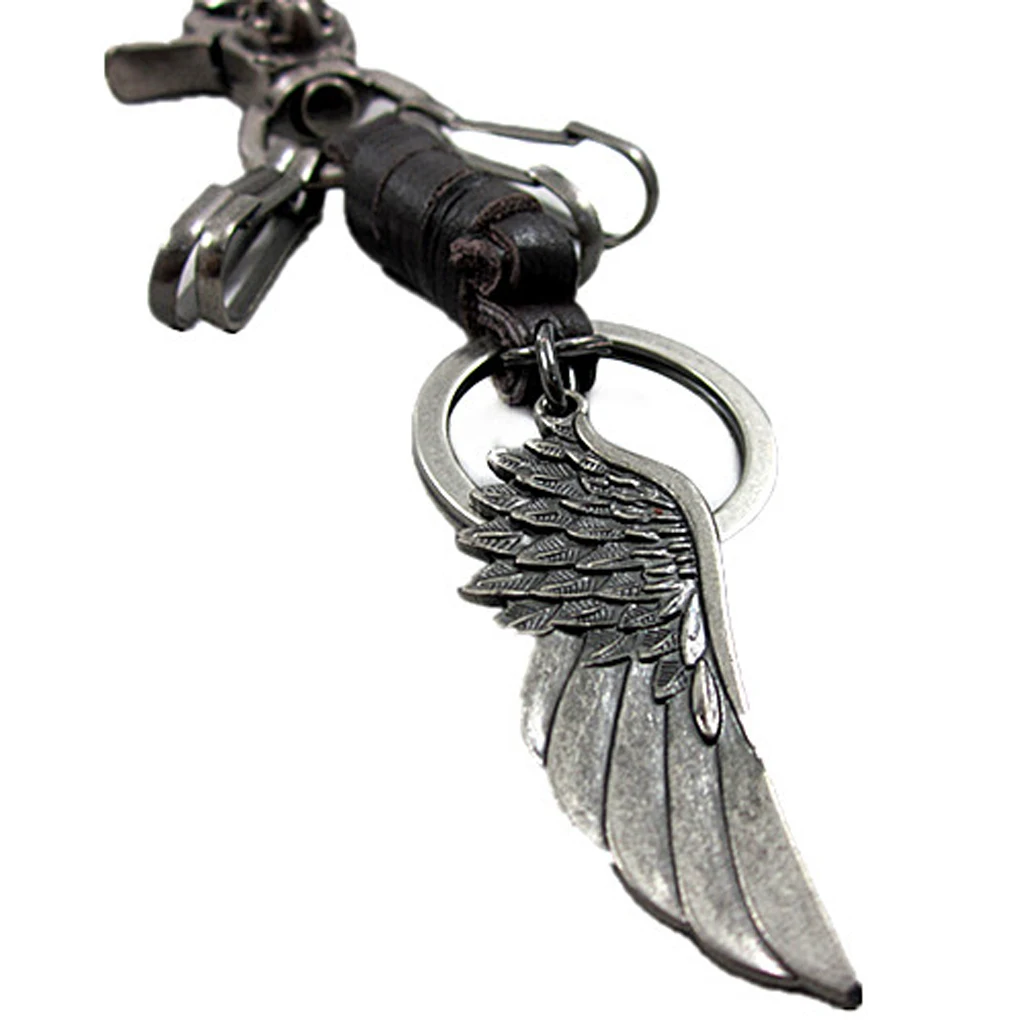 Wing Skull pendant Keychain Key luxury Gift Feyfob Holder