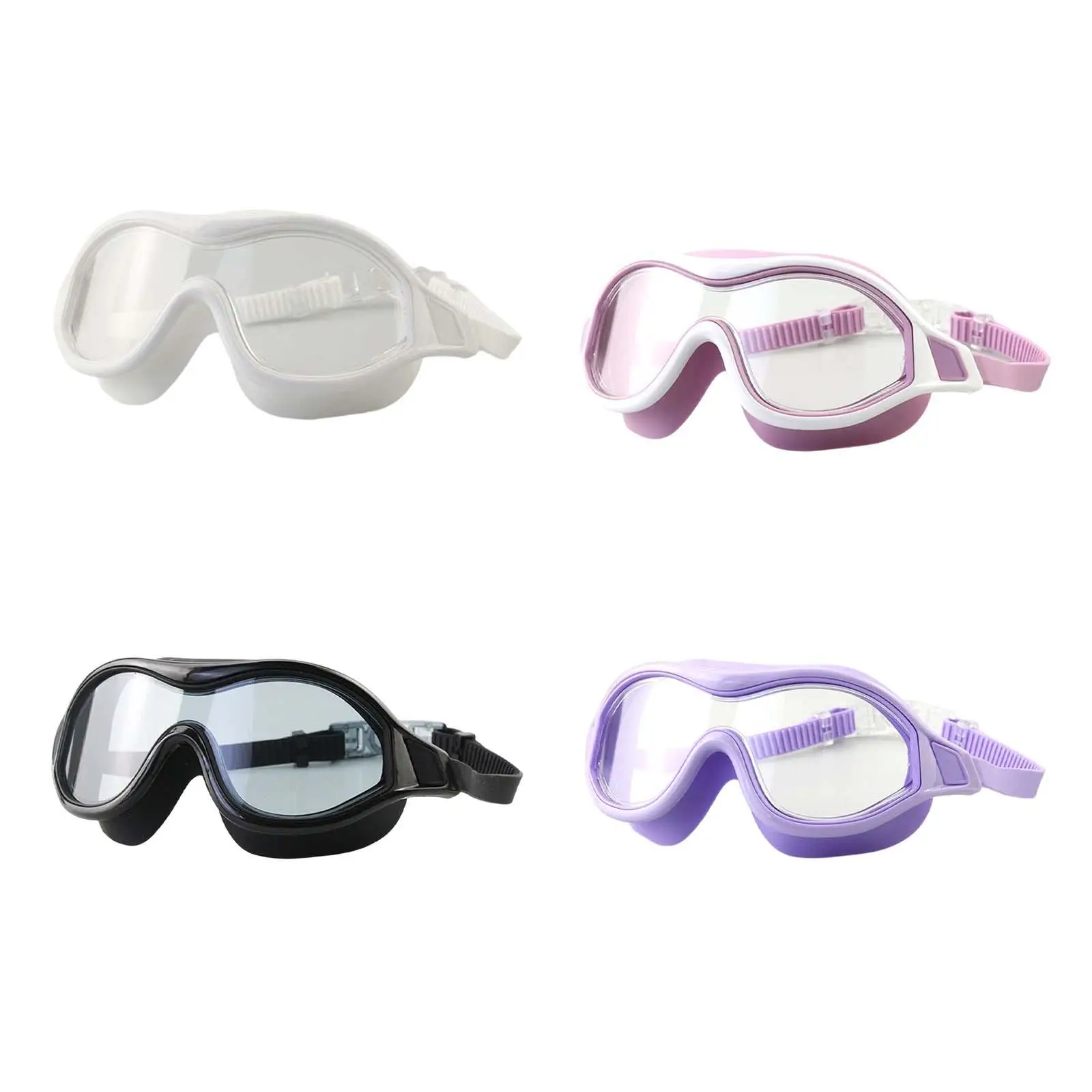 Swim Goggles Adult Swimming Goggles Anti Fog Diving Goggles Large Frame Professional for Pool Women Men Youth