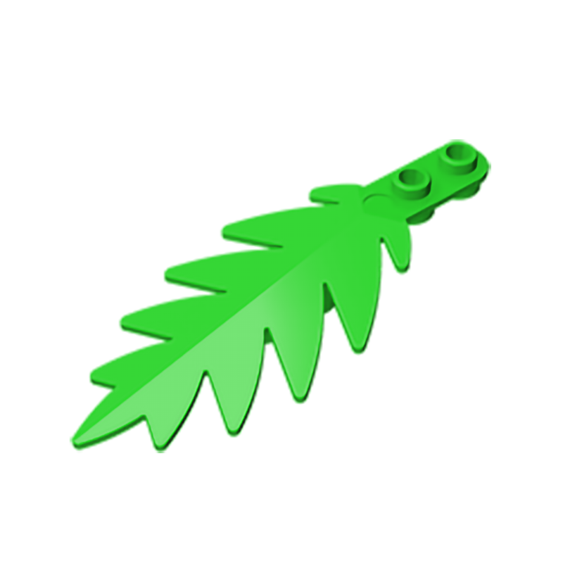 Gobricks GDS-1440 Plant,Tree Palm Leaf Small 8 x 3 compatible with lego 6148 children's Educational Building Blocks Technical