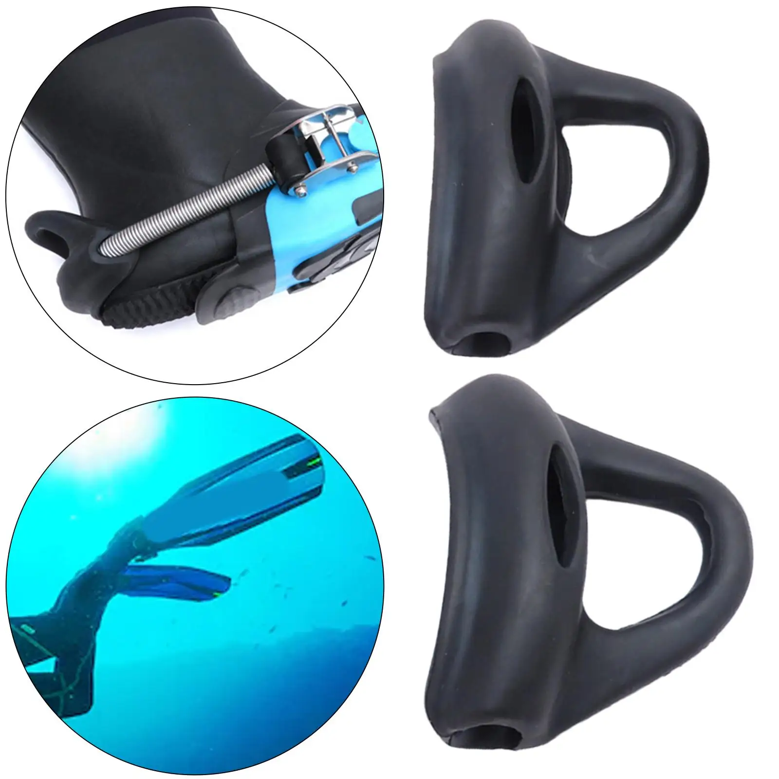 Premium Diving Strap Heel Replacement Non Slip Spare Parts Buckles Comfortable Shoe Lace Heel for Canoeing Snorkeling Swimming