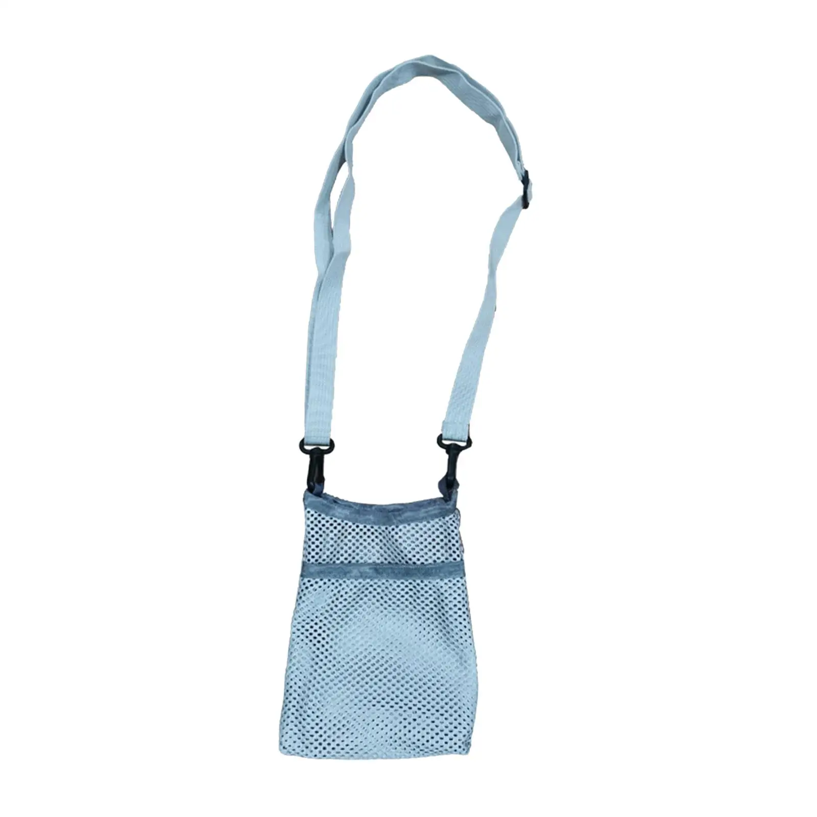 Water Bottle Carrier Bag Adjustable Shoulder Strap Reusable Mesh Water Bottle Pouch for Running Sport Picnic Hiking Camping