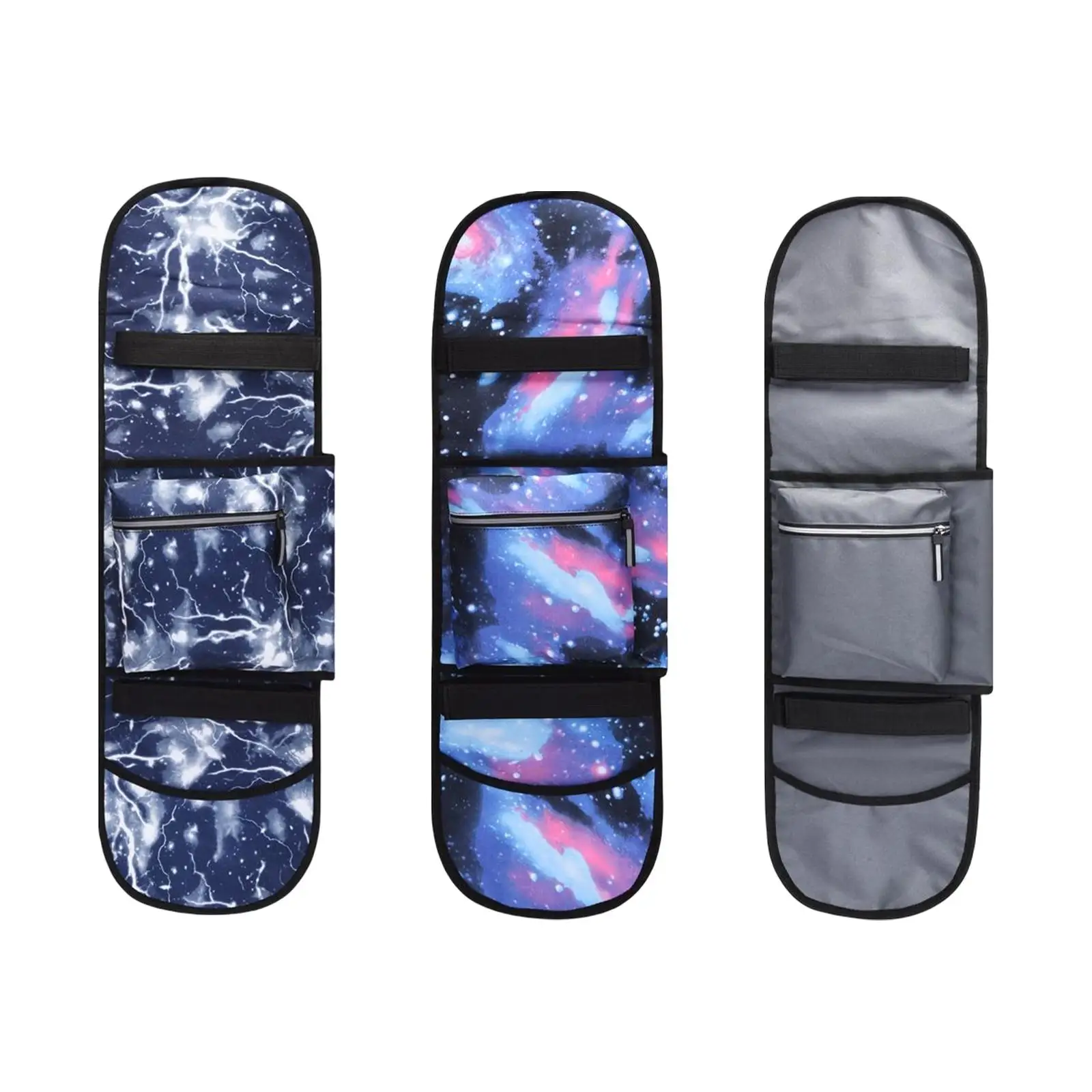 Oxford Cloth Skateboard Bag with Two Adjustable Shoulder Straps Carrier Folding Skateboard Backpacks for Deck Travel Unisex Kids