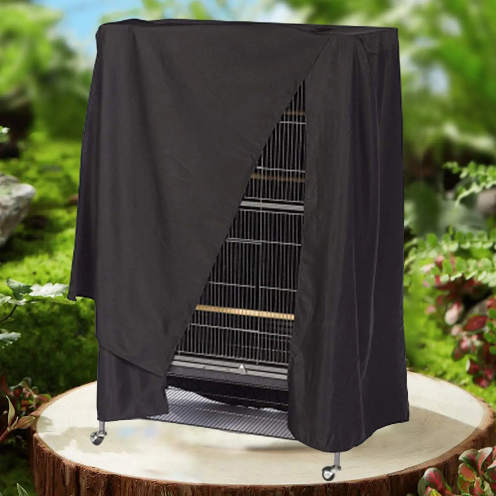 Bird Cage Cover Waterproof Dustproof Seed Catcher Cover Blackout Shade Cloth Night Supplies Privacy for Animal Cages Bird Cage