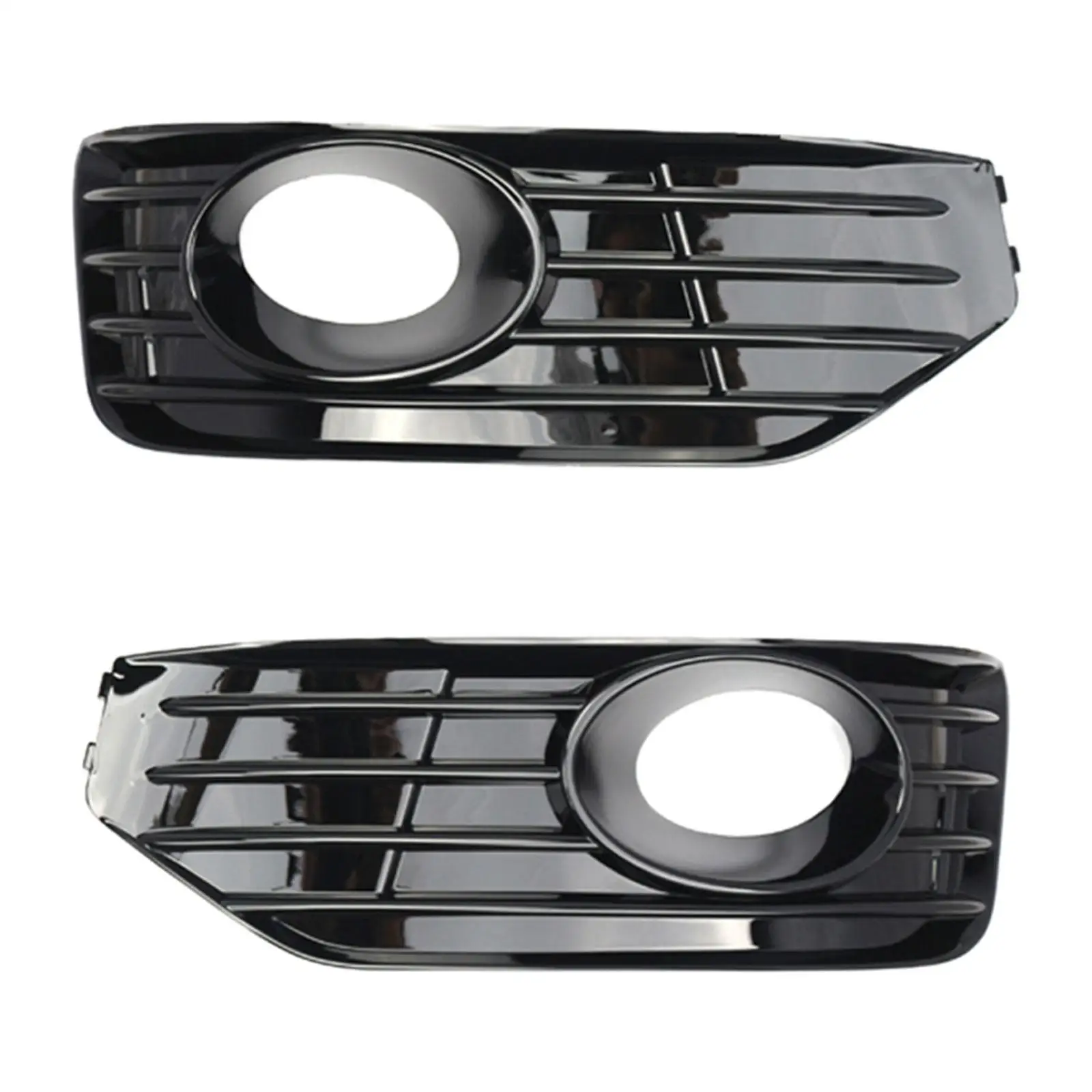 2 Pieces Fog Light Cover Grilles Car Front Bumper Car Accessories Fog Lamp Cover Insert for VW T5.1 Sportline 2010-2015