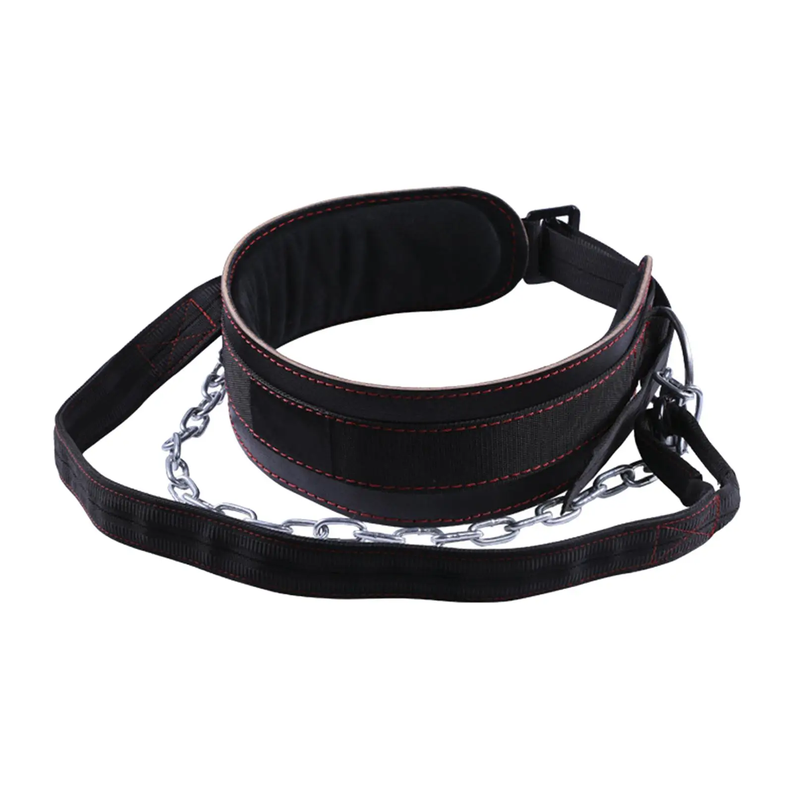 Fitness Weight Lifting Belt with Metal Chain Professional Trainer Weight Belt Lifting Belt for Power Lifting Strength Training