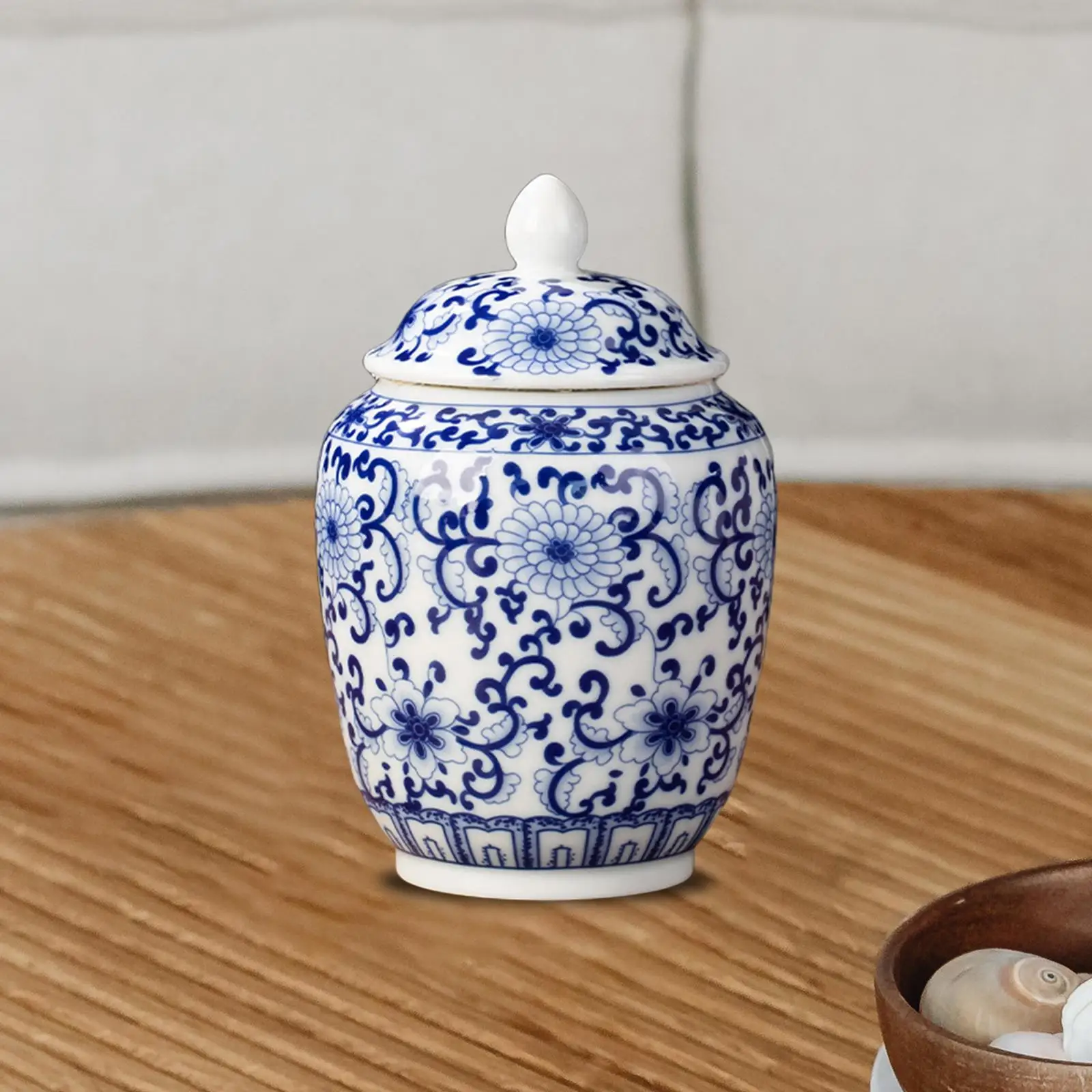 Ceramic Ginger Jar Gift Chinoiserie Traditional Porcelain Jars Vase for Weddings Wedding Countertop Table Decoration Home Decor