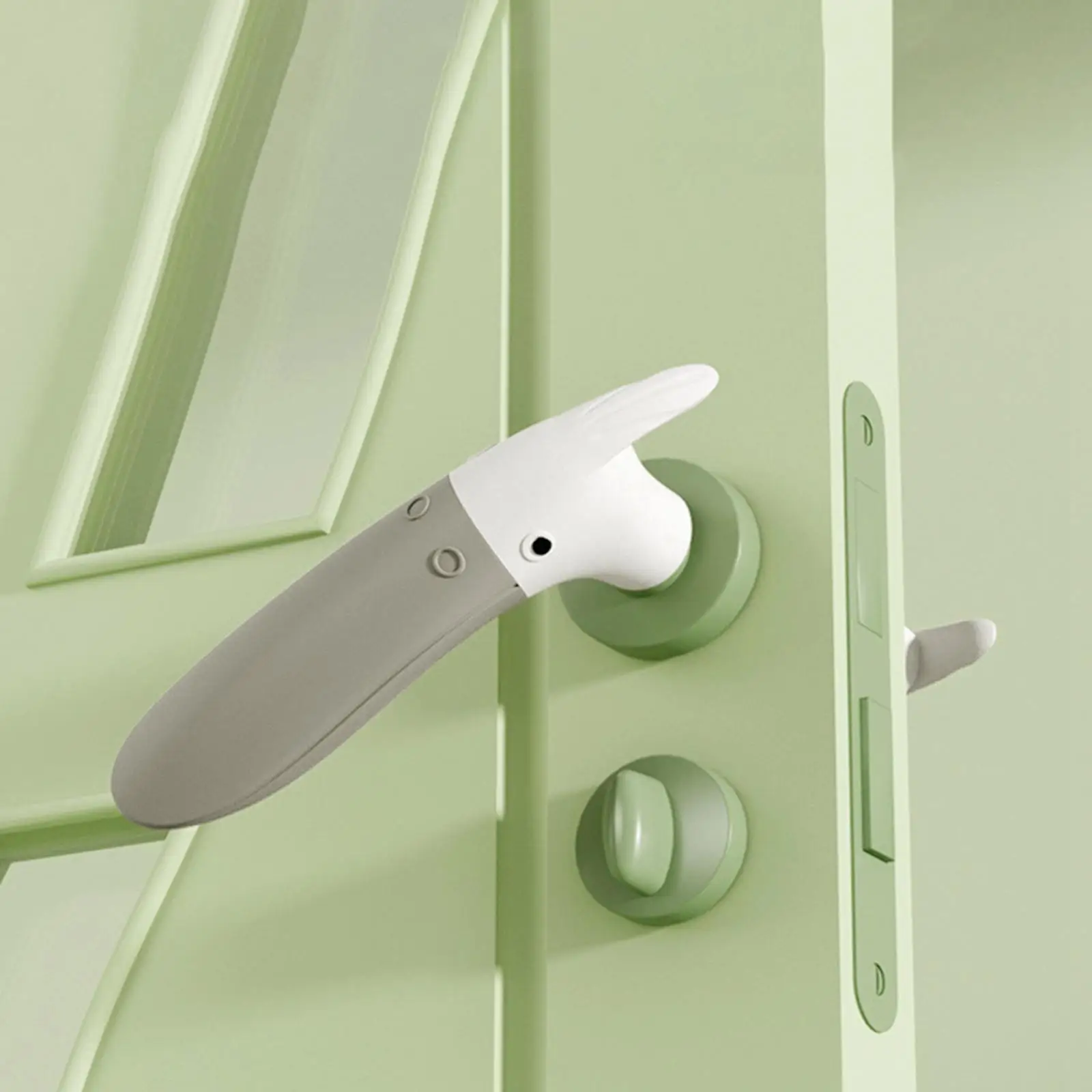 Toucan Shaped Door Handle Stopper Door Pull Protective Reusable Doorknob Cover Safety Guard for Kitchen Kindergarten Office Home