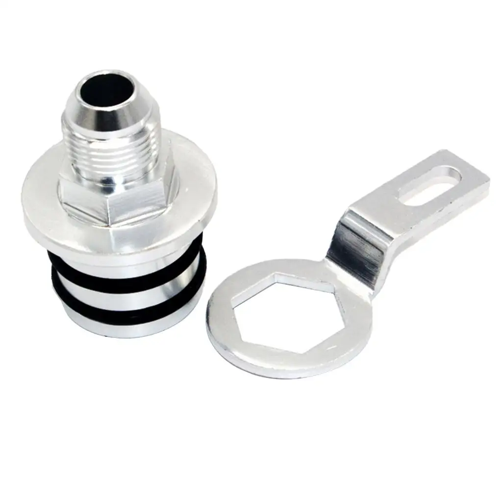  Block Plug Adapter Fitting Fit for Integra B16/Engines only (Sliver)