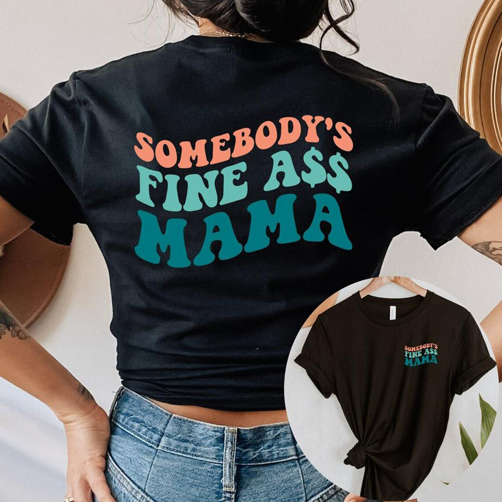 Frente e Traseiro Mama Tshirt Mom Life