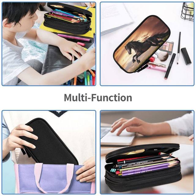 Astuccio Grande Capacità Astuccio Per Matite Penna Portatile Borsa  Cosmetica Regalo Portatile Per Ufficio, Scuola Adolescenti, Bambino, Uomo,  Donna, Adulto